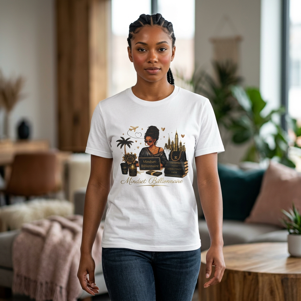 Millionnaire Mindset T-Shirt — Hustler Entrepreneur Motivational Tee