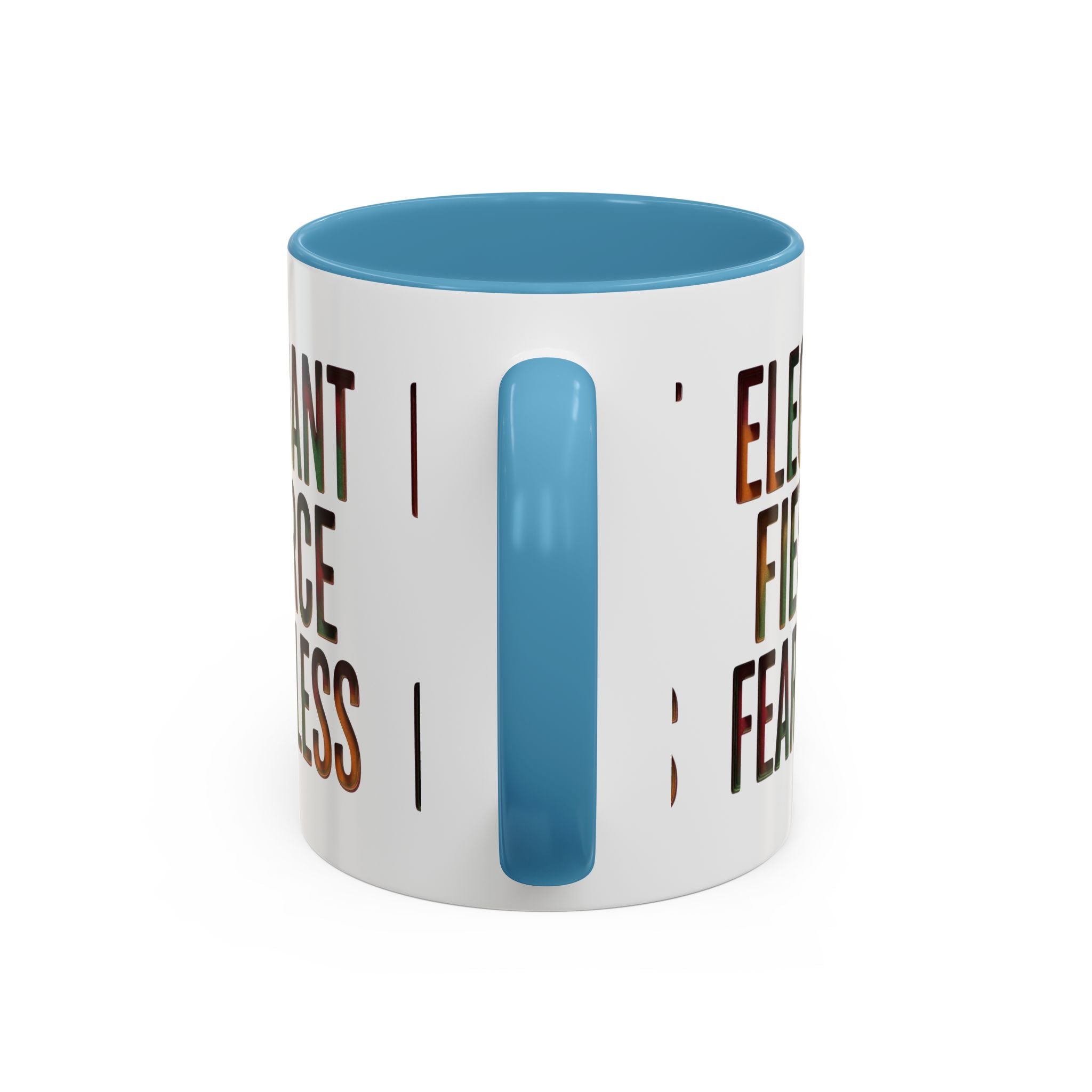 Elegant Fierce Fearless Coffee Mug — Inspirational Accent Mug (11/15oz)