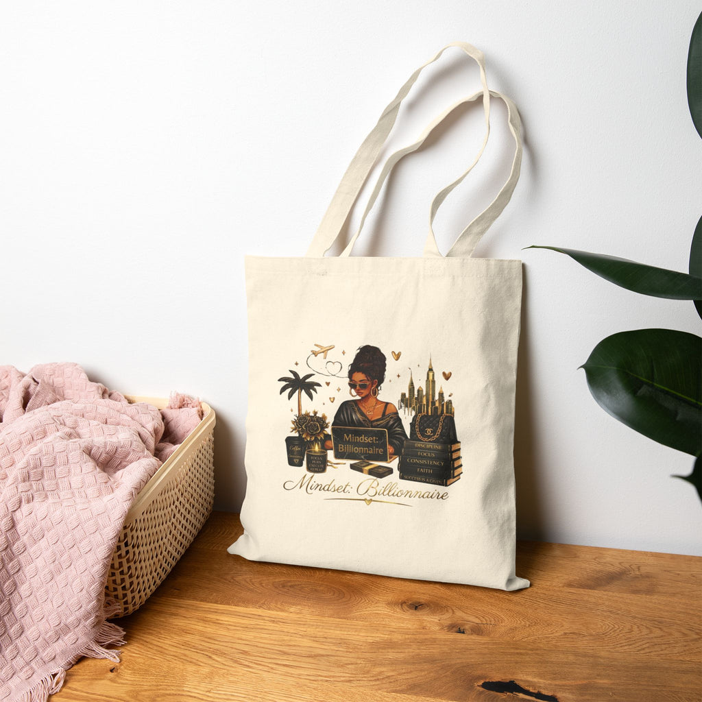 Afrocentric Market Day Tote Bag – Black Girl Magic Farmer’s Market Canvas Tote