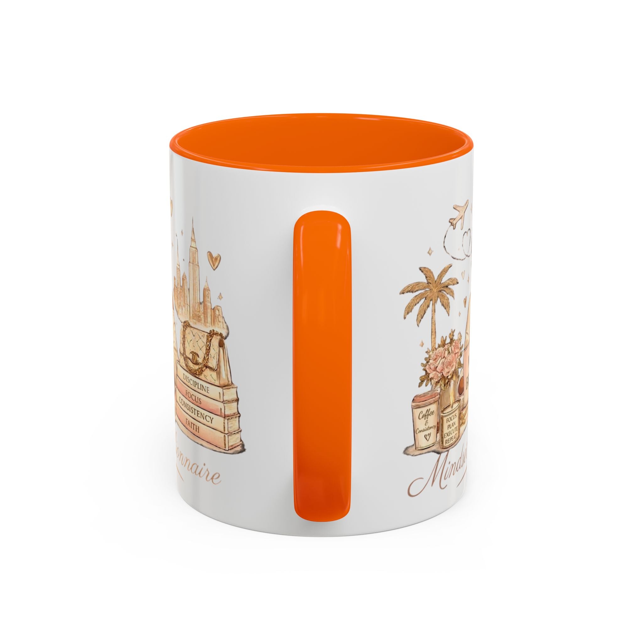 Mindset: Billionaire Accent Coffee Mug — Inspirational Luxury Travel Design (11/15 oz)