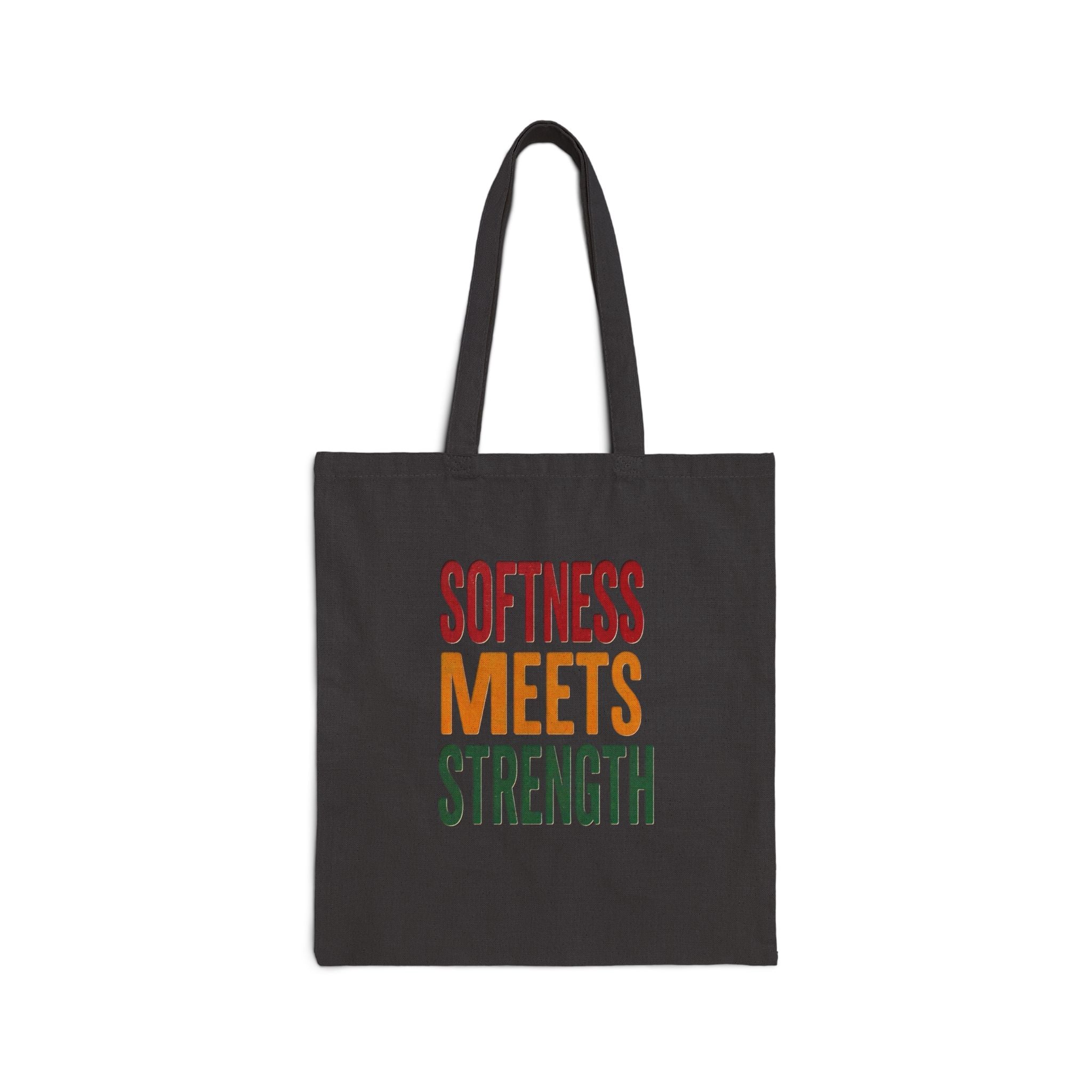 Softness Meets Strength Tote, Juneteenth Pan-African Colors, Black Pride