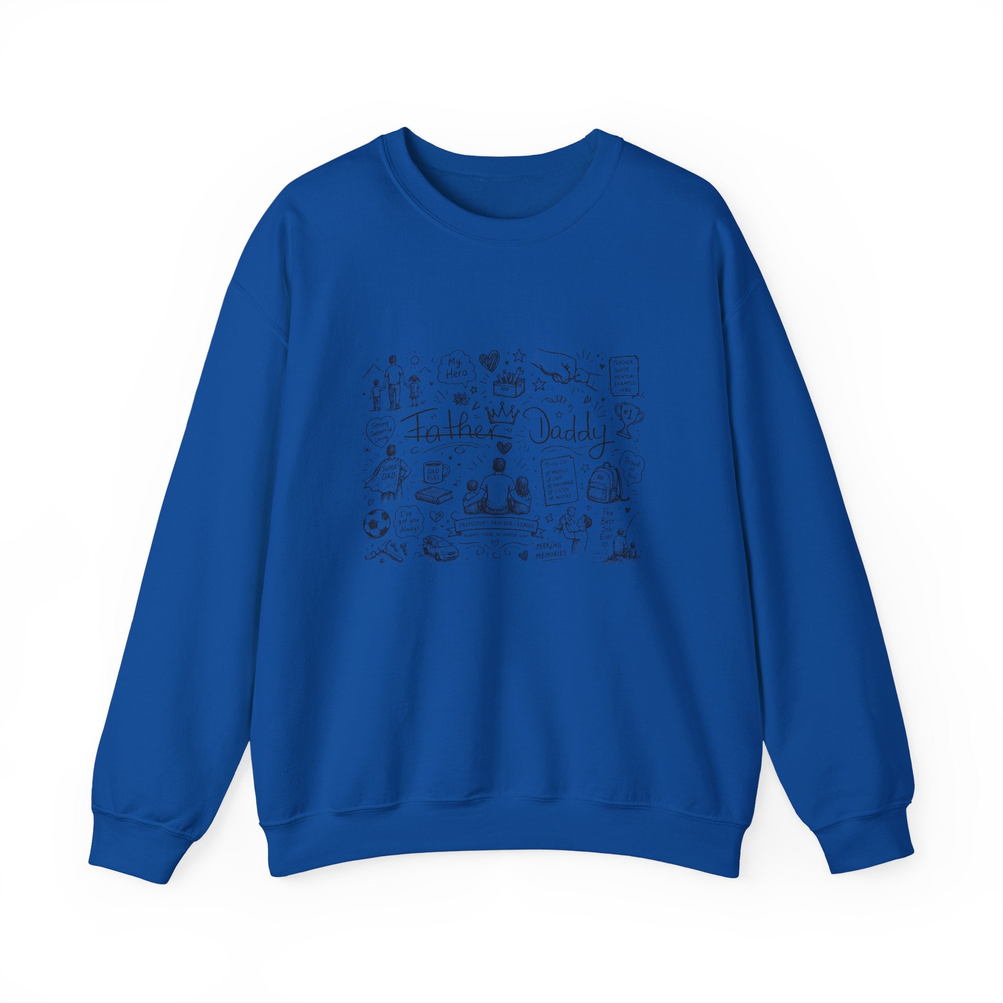 Father Daddy Doodle Crewneck Sweatshirt