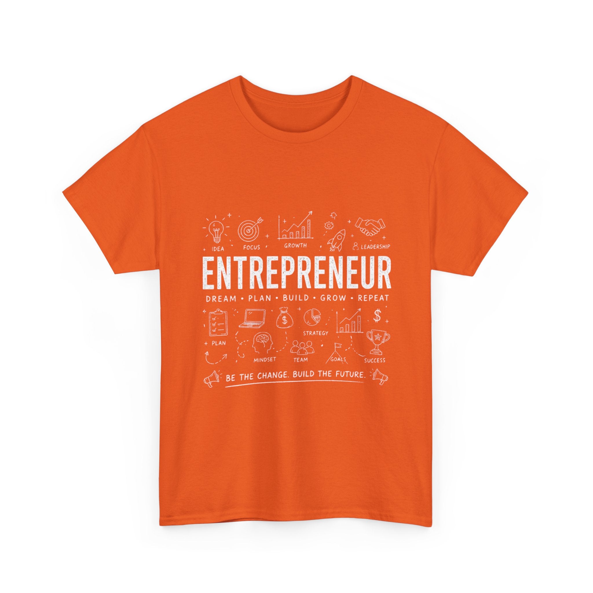 Entrepreneur Doodle T-Shirt — Hustle, Motivation & Hard Work Tee