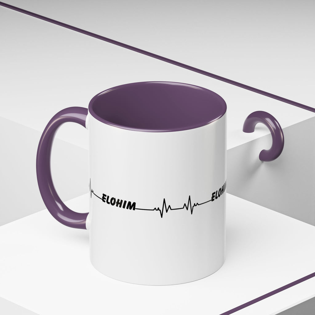 Elohim Heartbeat Accent Coffee Mug — 11/15oz