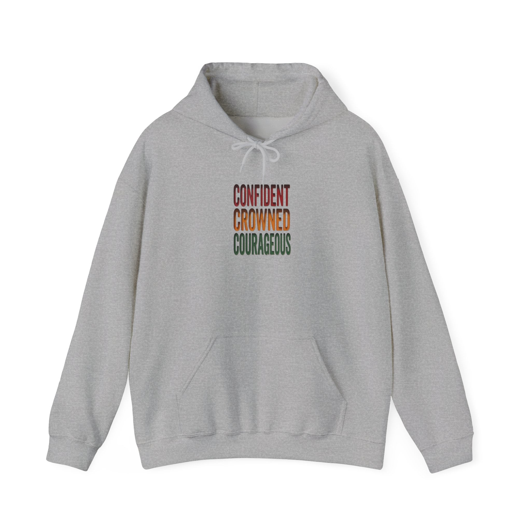 Confident Crowned Courageous Hoodie | Juneteenth Pan-African 1865 Freedom