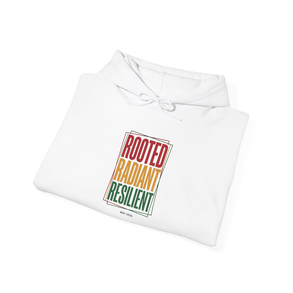 Rooted Radiant Resilient Hoodie | Juneteenth Pan-African Freedom 1865
