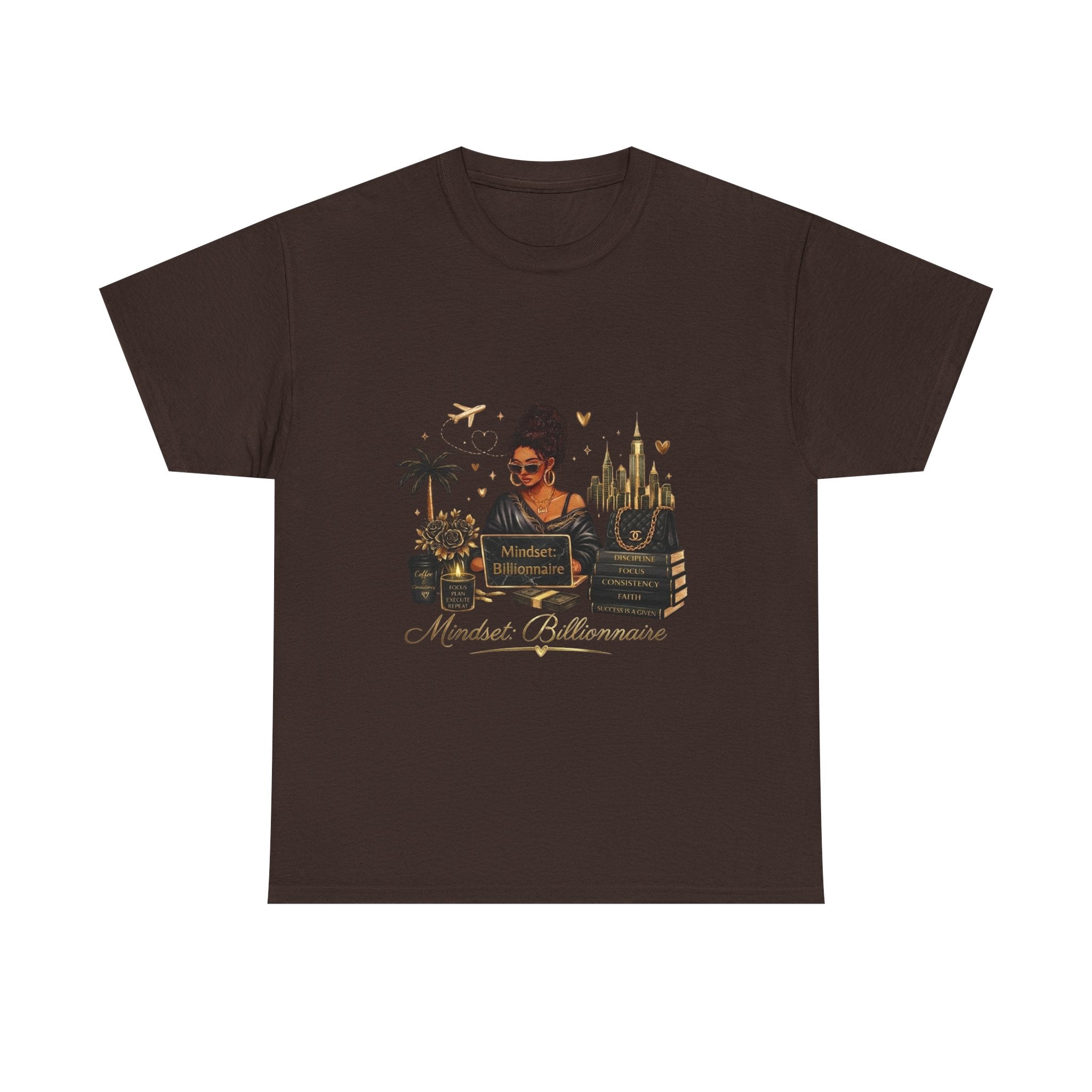 Millionnaire Mindset T-Shirt — Hustler Entrepreneur Motivational Tee