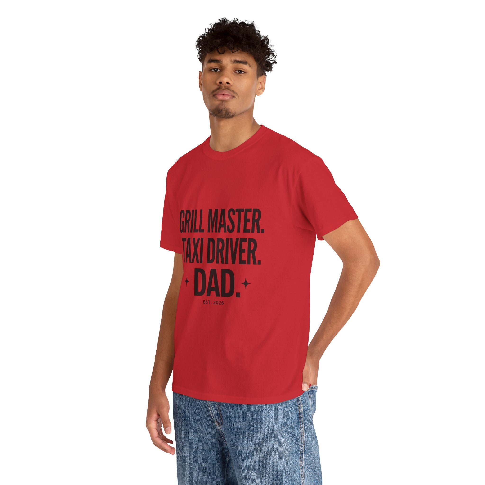 Dad T‑Shirt - "Grill Master. Taxi Driver. Dad." Funny Father’s Day Tee