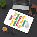Desk Mat — Matthew 11:28 Inspirational Christian Quote Desk Mat (Come to Me, All Who Labor and Are Heavy Laden)