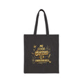 Blessed & Unbothered Canvas Tote — Funny Inspirational Grocery Bag