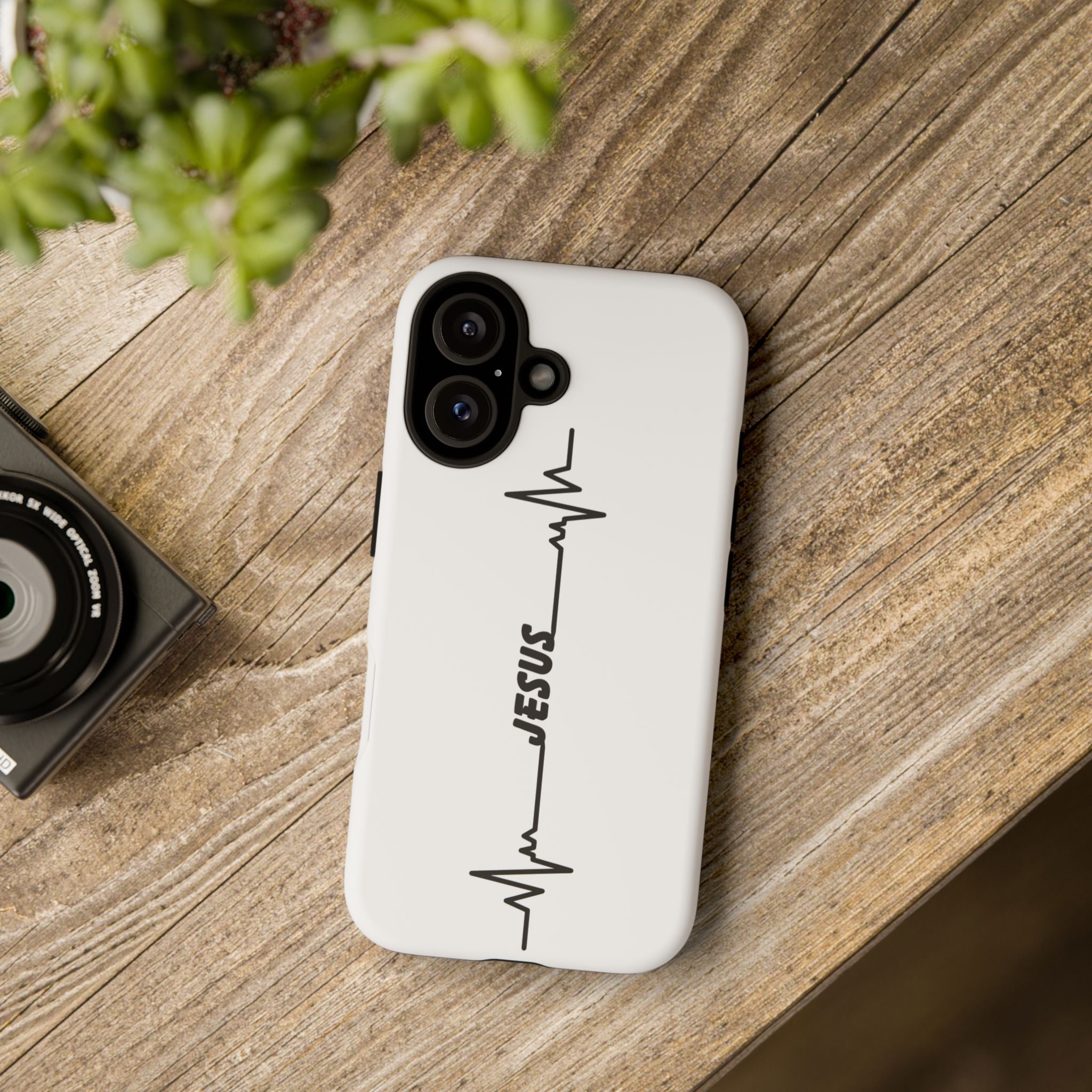 Jesus Heartbeat Phone Case — Christian Faith Protective Phone Cover