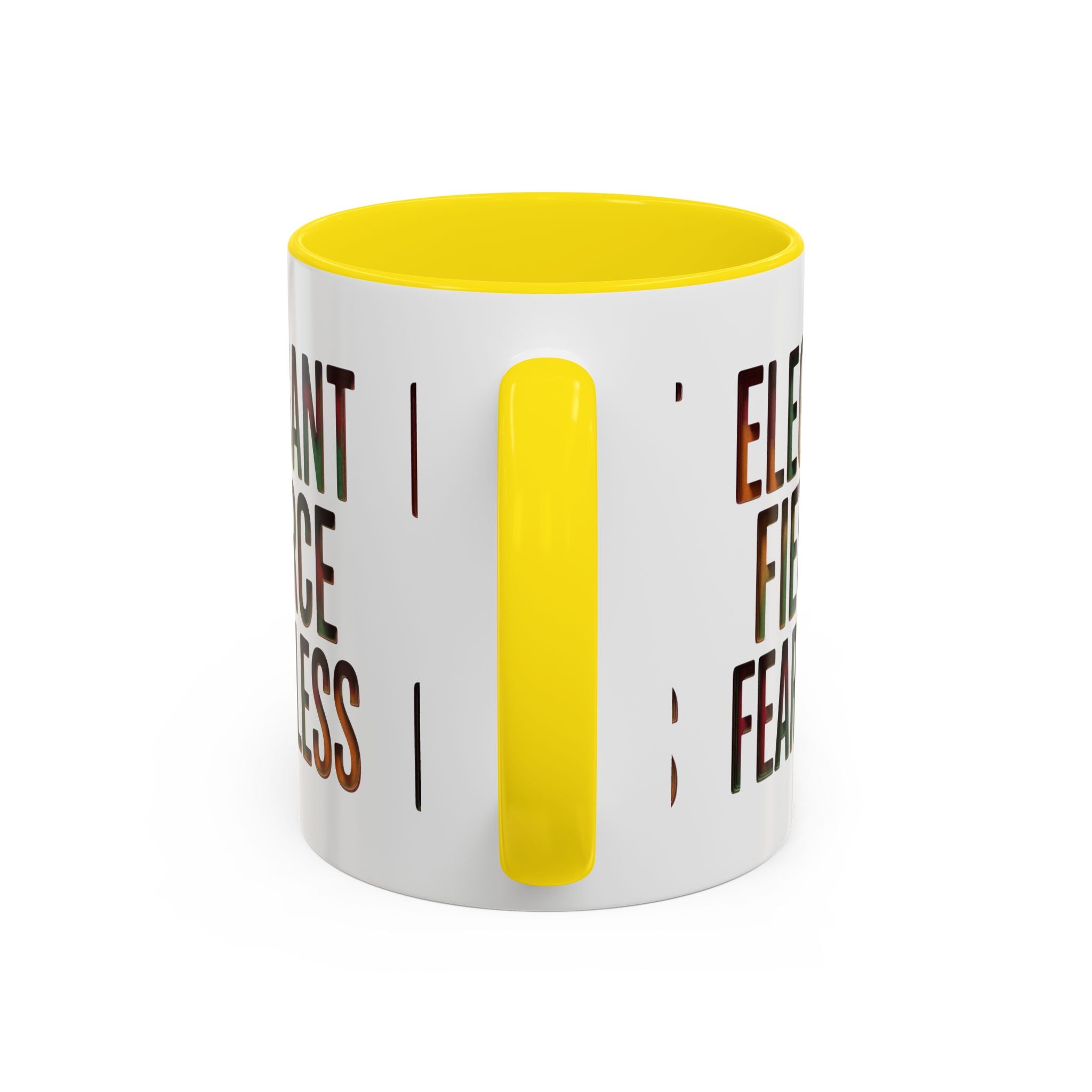 Elegant Fierce Fearless Coffee Mug — Inspirational Accent Mug (11/15oz)