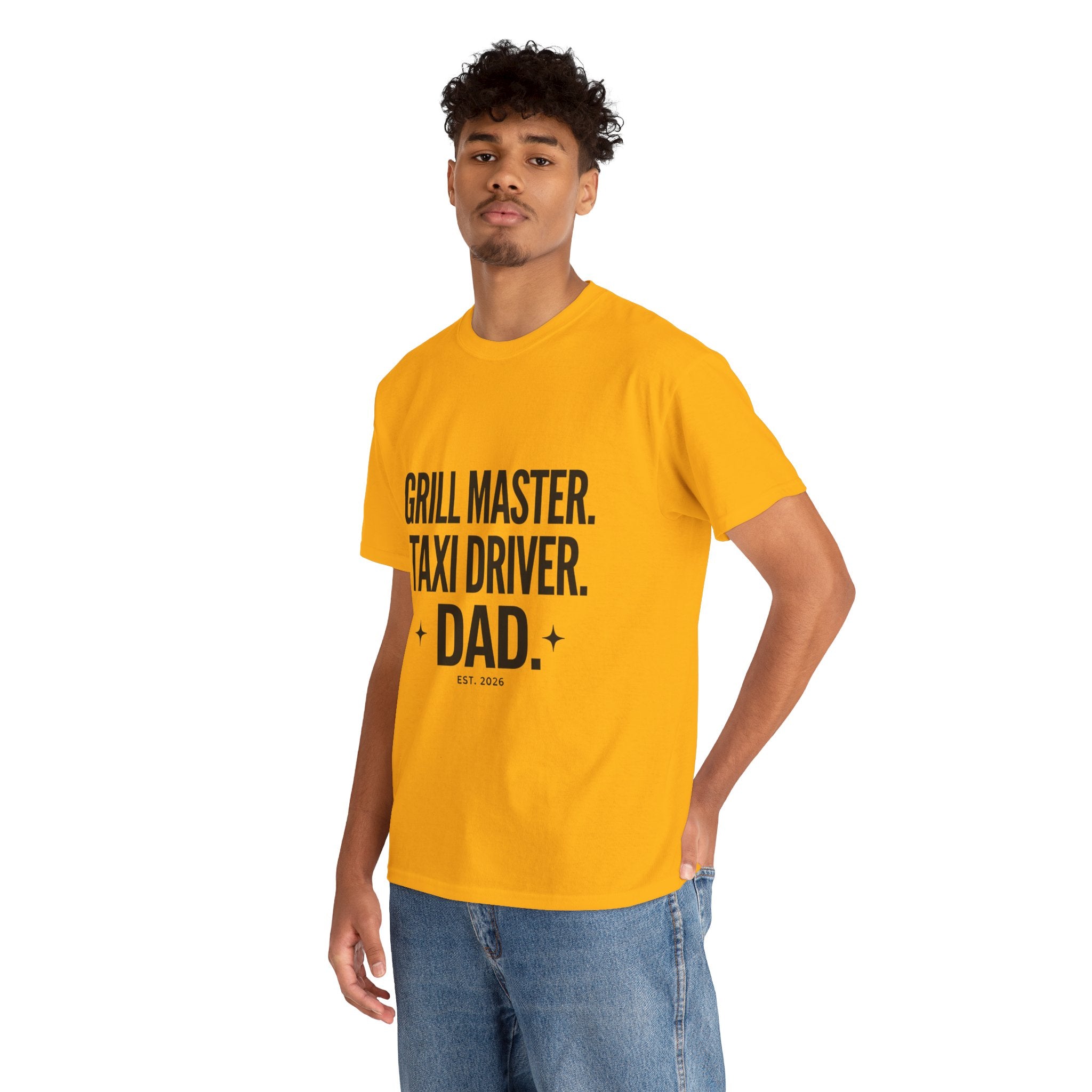 Dad T‑Shirt - "Grill Master. Taxi Driver. Dad." Funny Father’s Day Tee