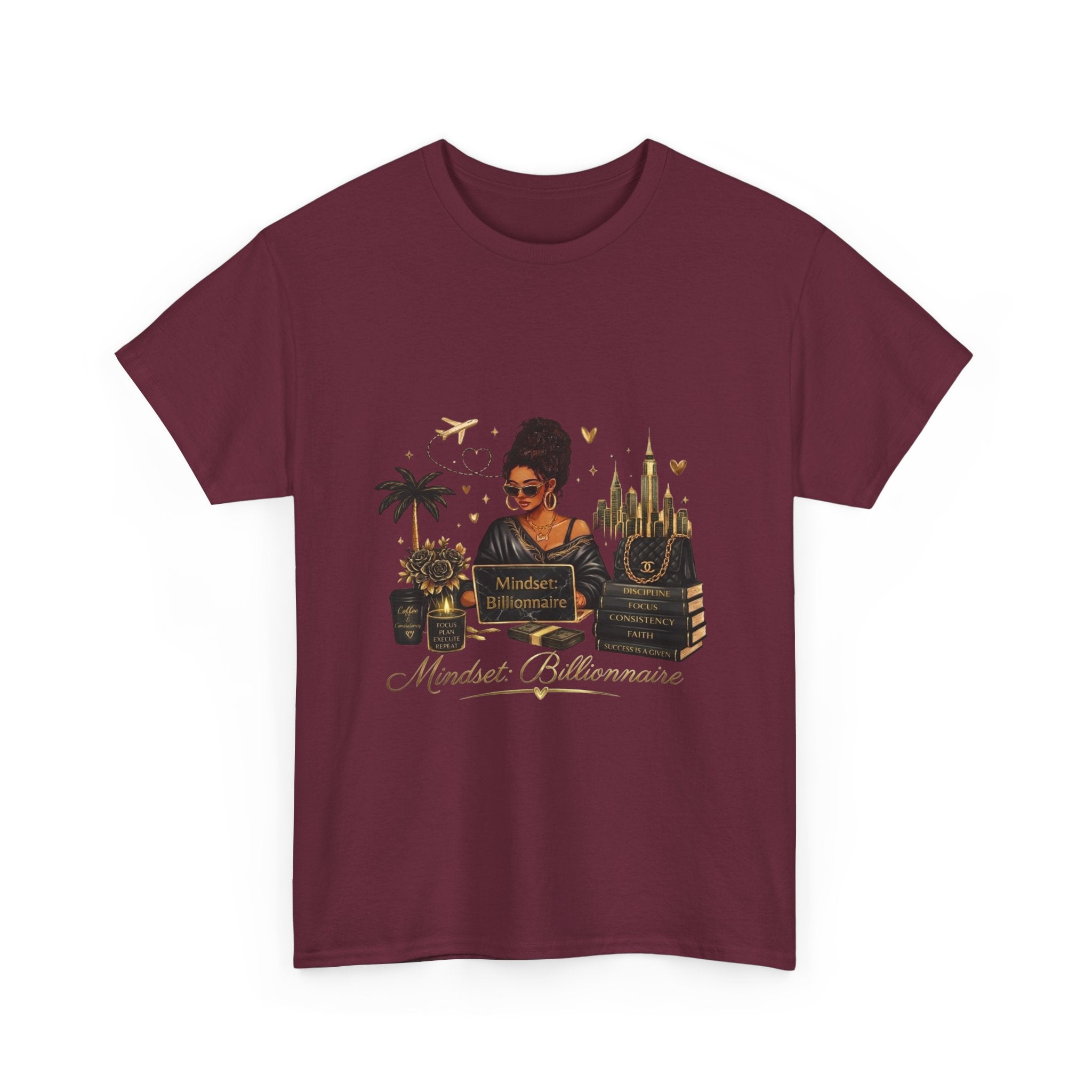 Millionnaire Mindset T-Shirt — Hustler Entrepreneur Motivational Tee