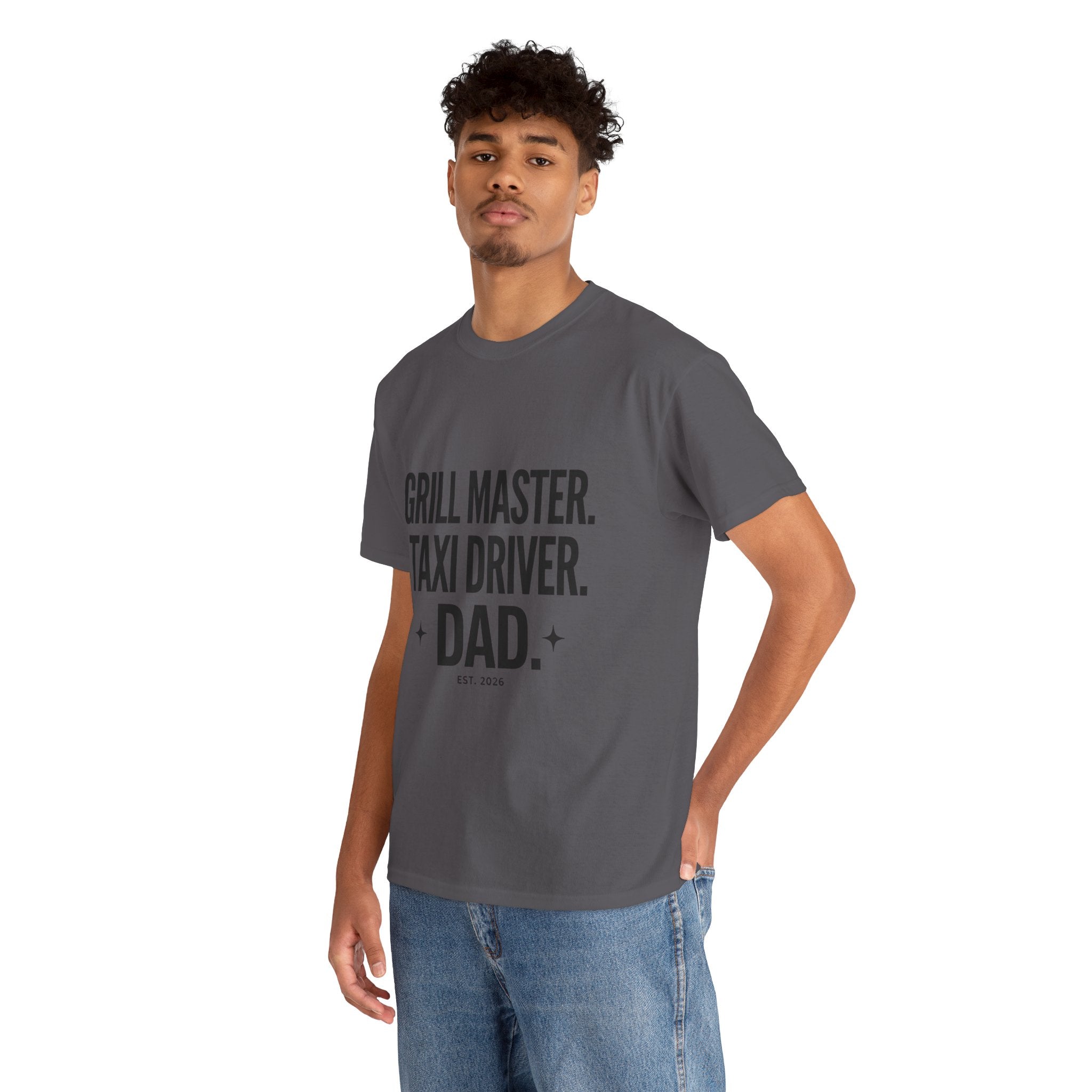 Dad T‑Shirt - "Grill Master. Taxi Driver. Dad." Funny Father’s Day Tee