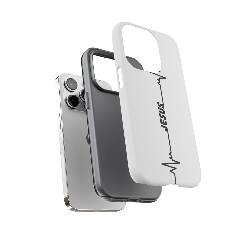 Jesus Heartbeat Phone Case — Christian Faith Protective Phone Cover
