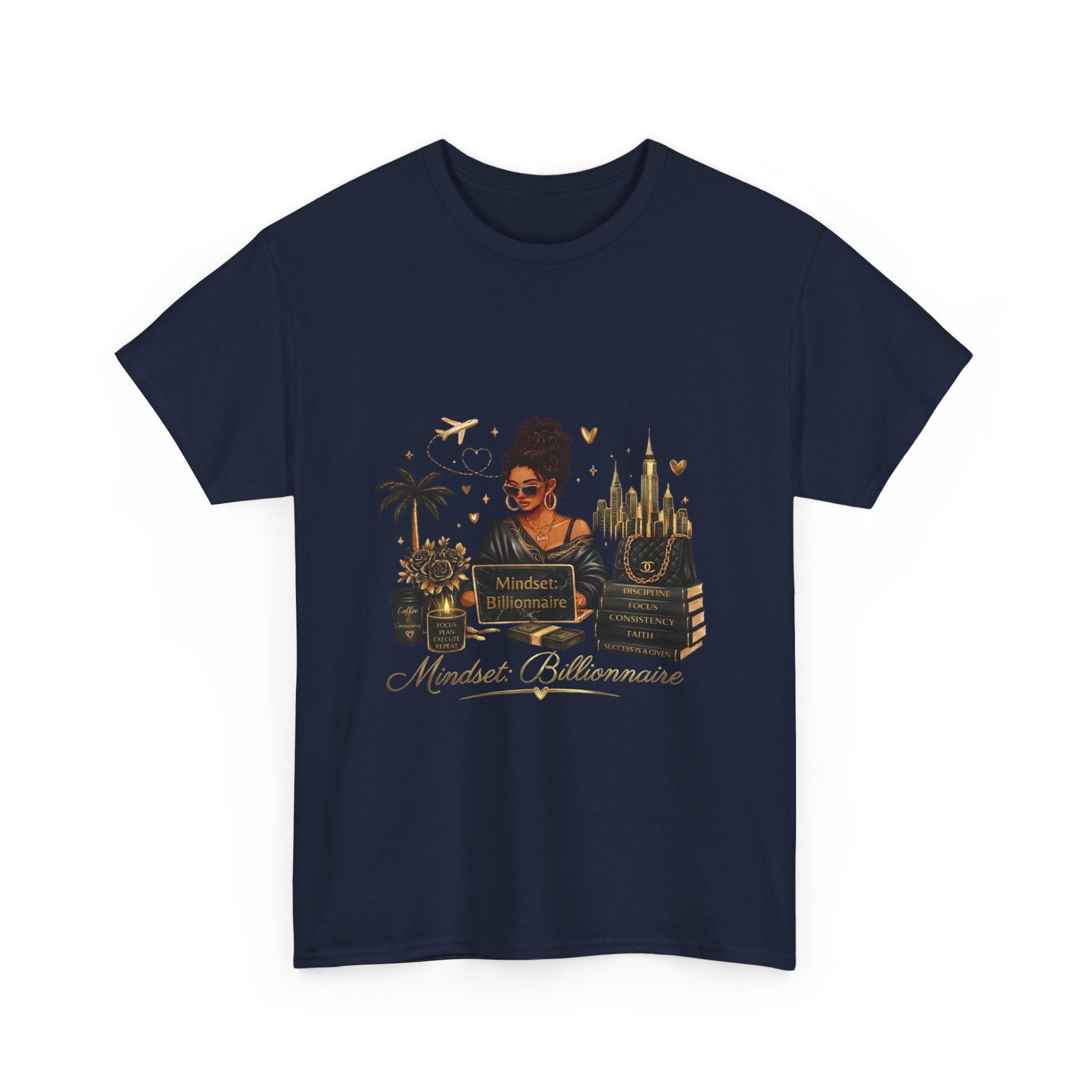 Millionnaire Mindset T-Shirt — Hustler Entrepreneur Motivational Tee