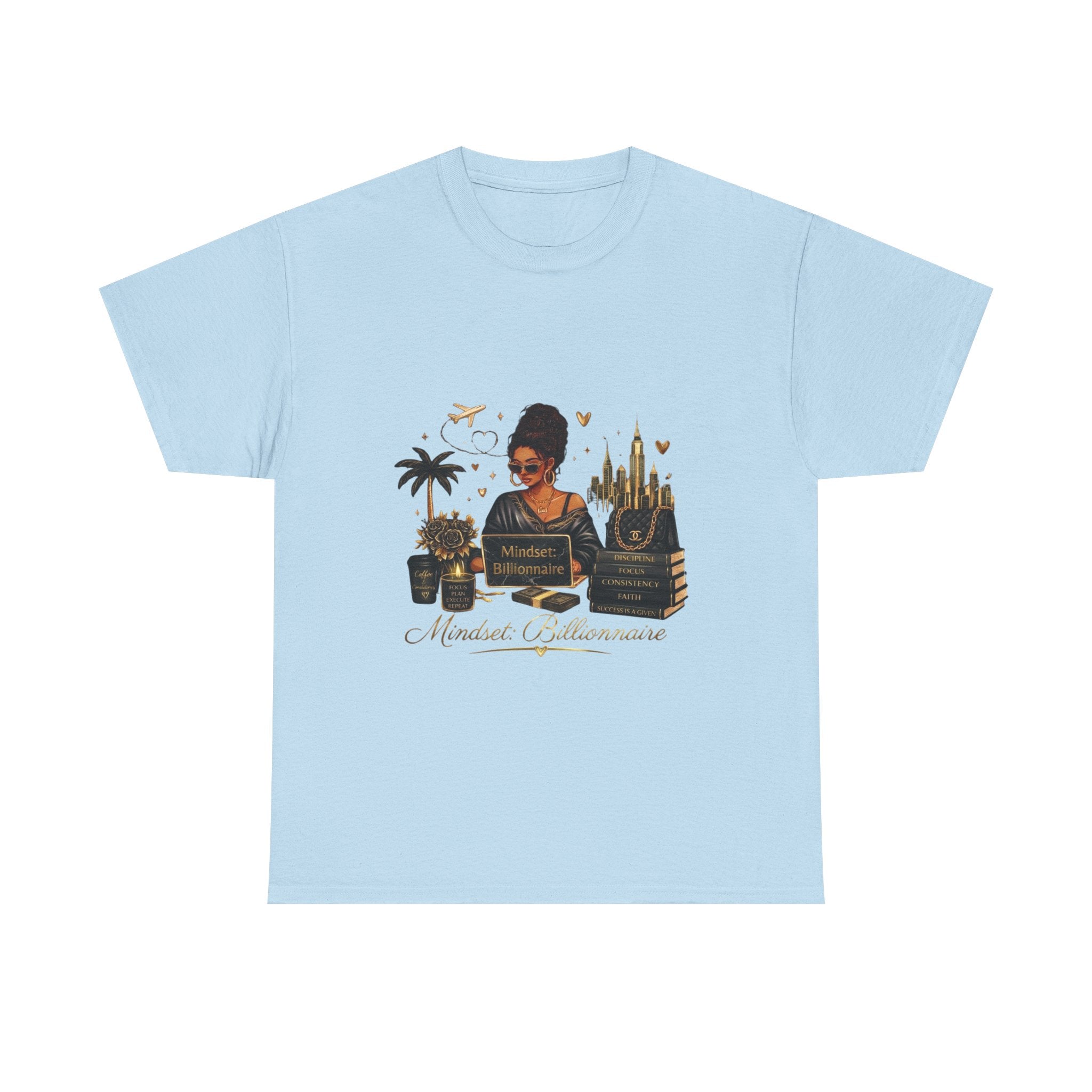 Millionnaire Mindset T-Shirt — Hustler Entrepreneur Motivational Tee