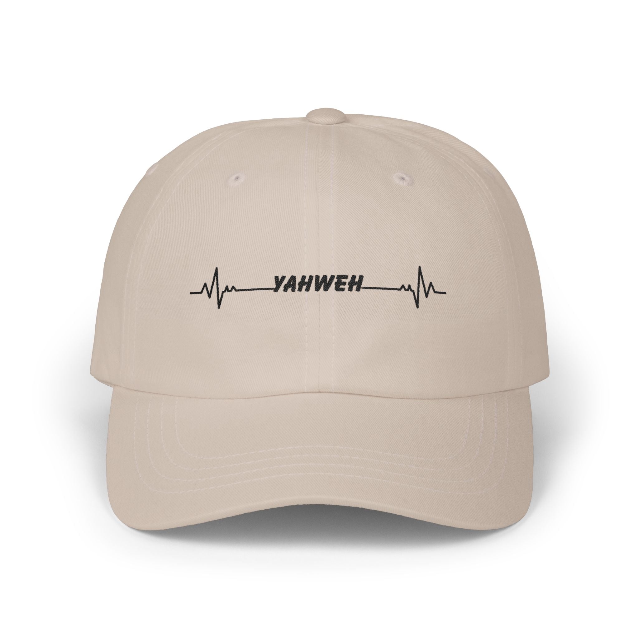 Yahweh Heartbeat Dad Cap — Christian Embroidered Baseball Hat