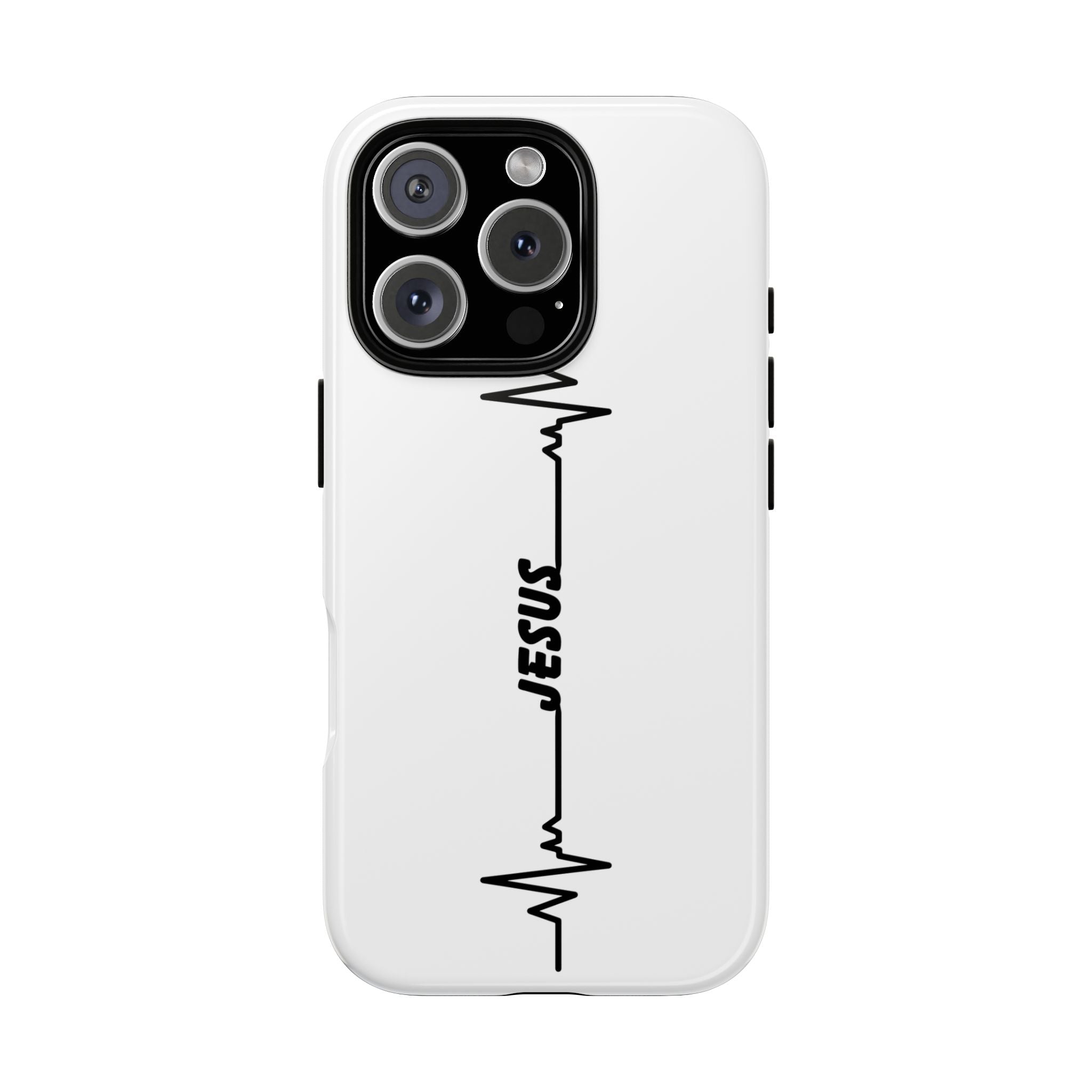 Jesus Heartbeat Phone Case — Christian Faith Protective Phone Cover