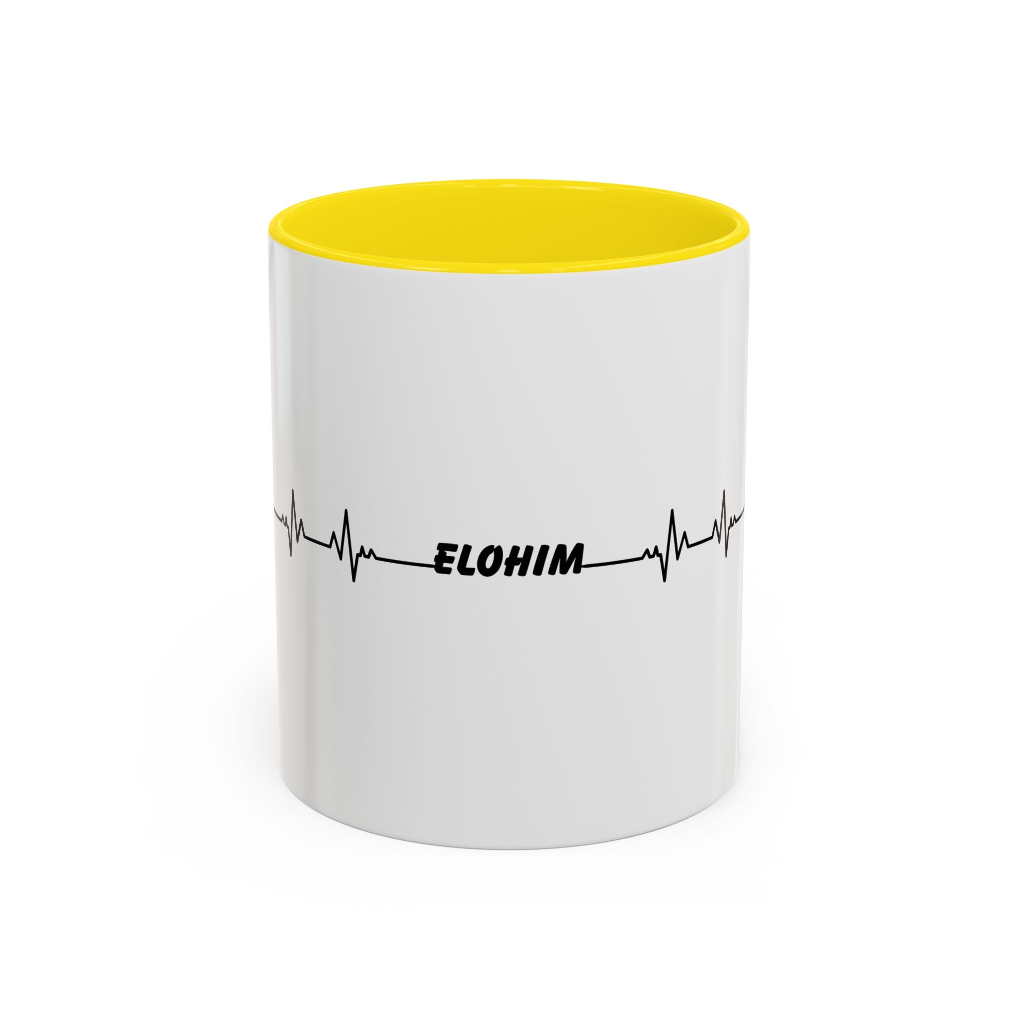 Elohim Heartbeat Accent Coffee Mug — 11/15oz
