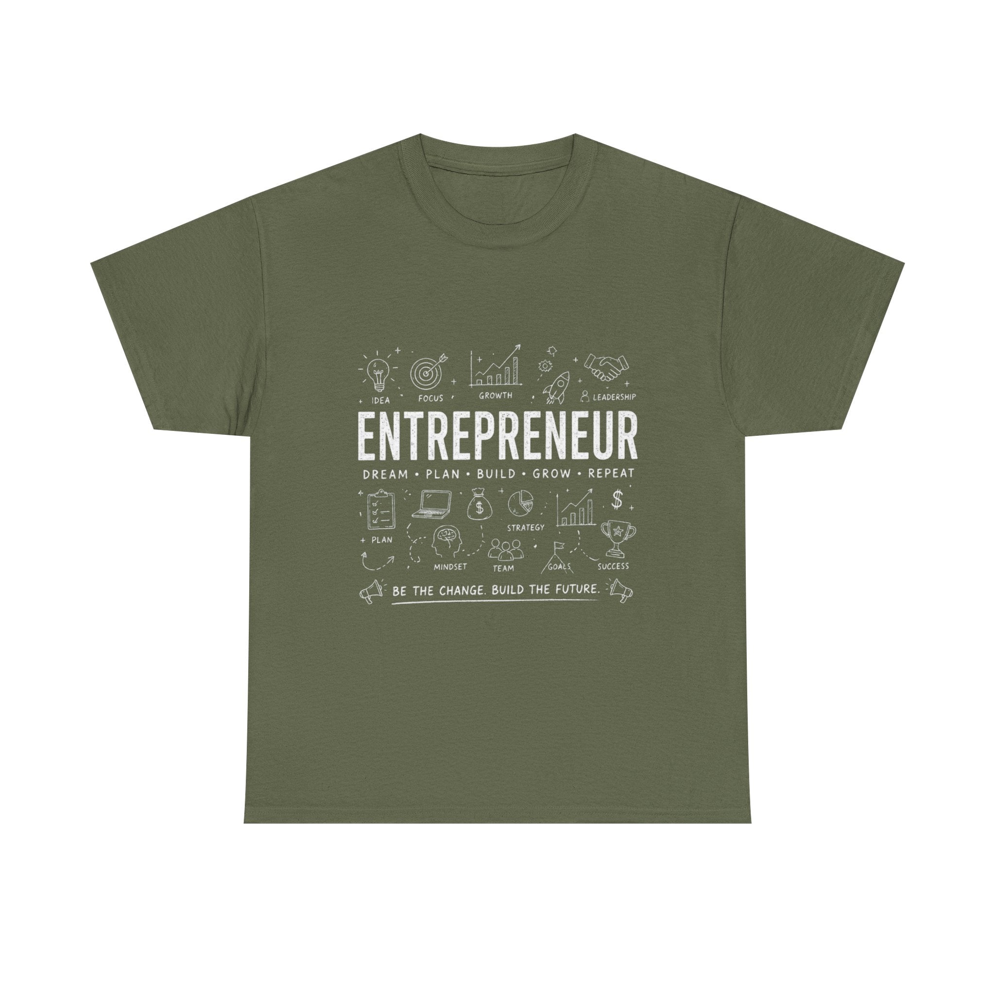 Entrepreneur Doodle T-Shirt — Hustle, Motivation & Hard Work Tee