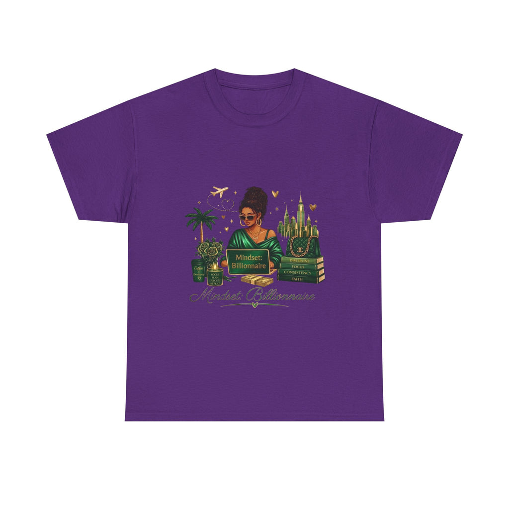 T-Shirt — Mindset Billionaire Graphic Tee (Empowerment, Travel & Success Design)