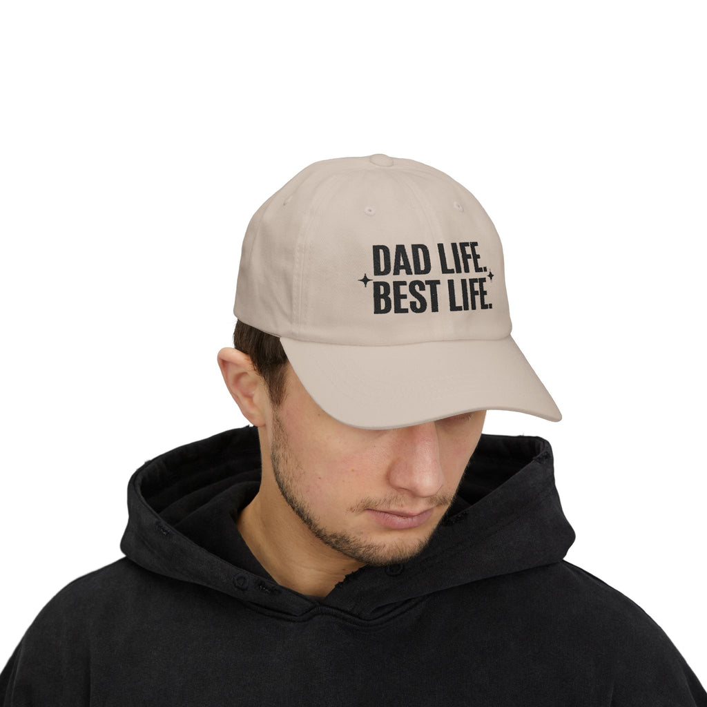 Dad Life, Best Life Dad Cap — Embroidered Baseball Hat for Fathers, Father’s Day Gift
