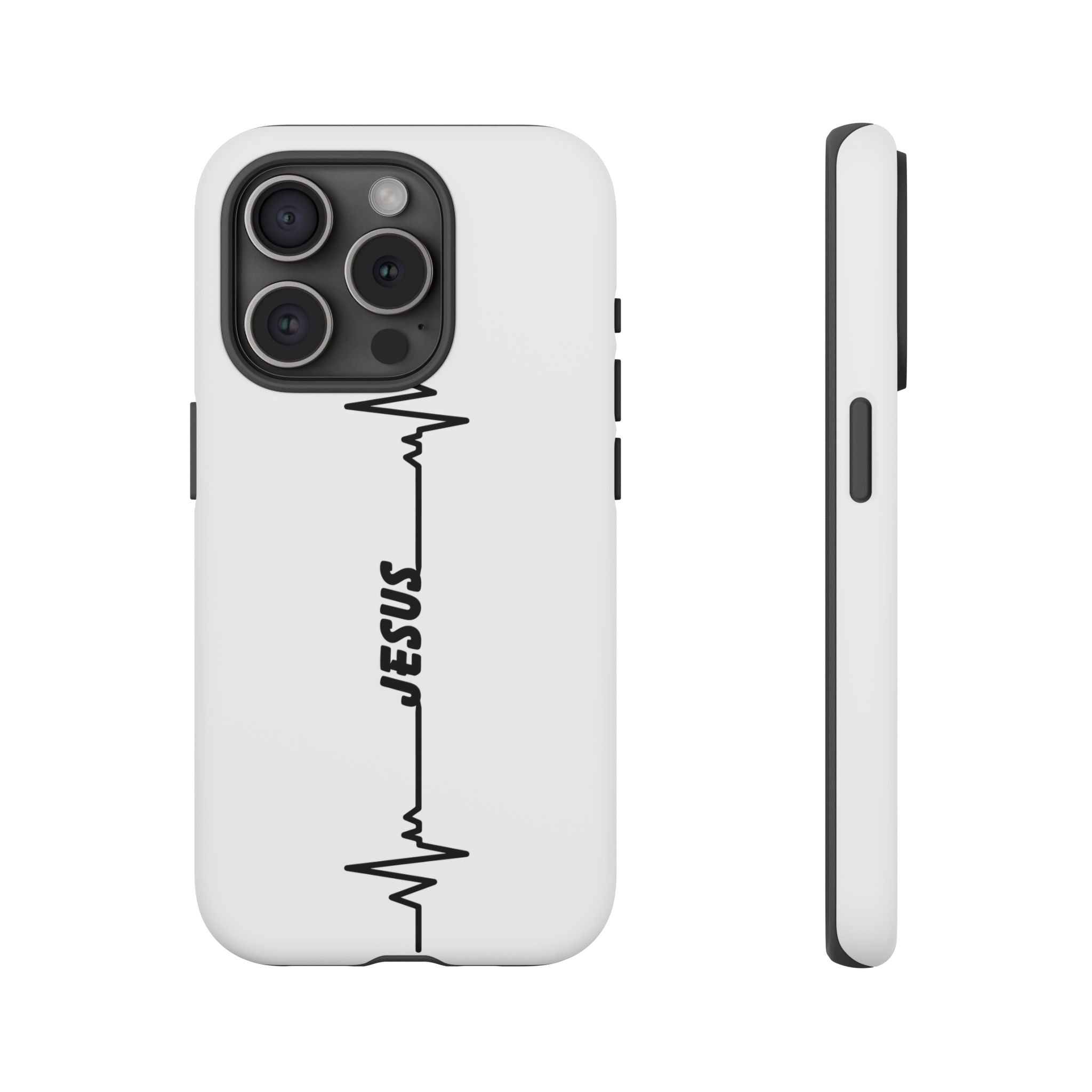 Jesus Heartbeat Phone Case — Christian Faith Protective Phone Cover