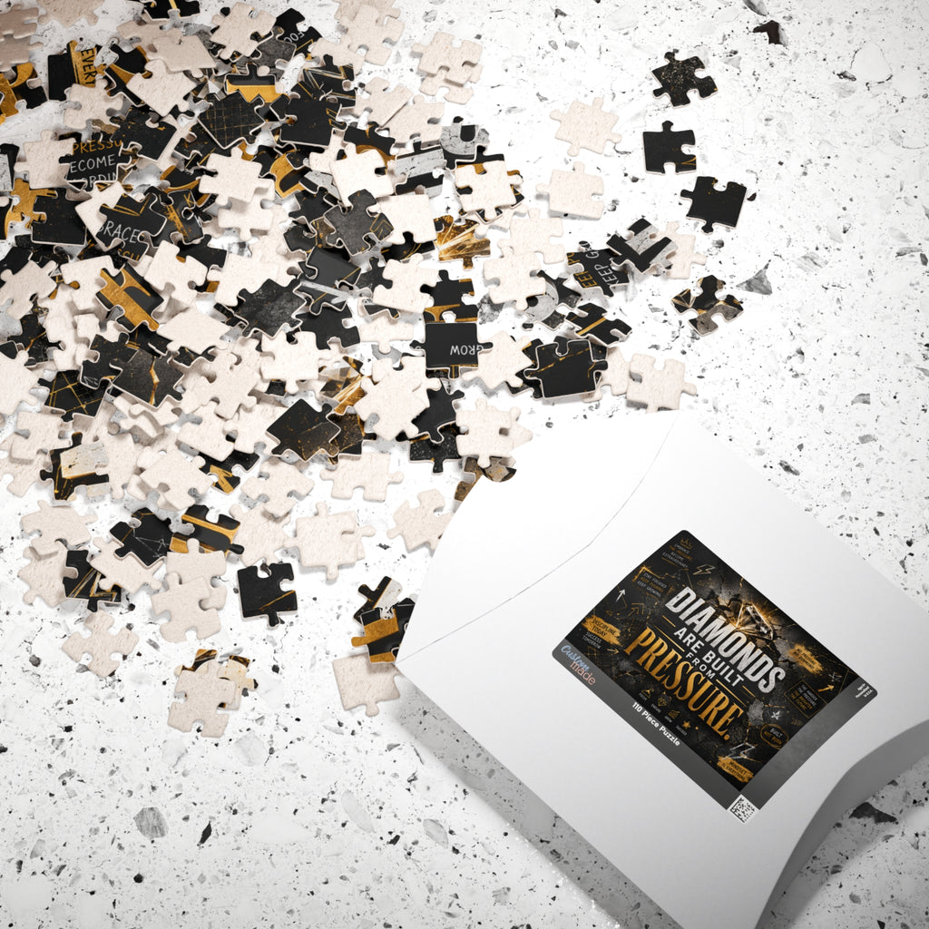 Diamonds Are Built From Pressure — Motivational Puzzle (520–1014 pcs)