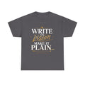 Write The Vision Plain T-Shirt — Hustle, Hardwork & Entrepreneur Gift