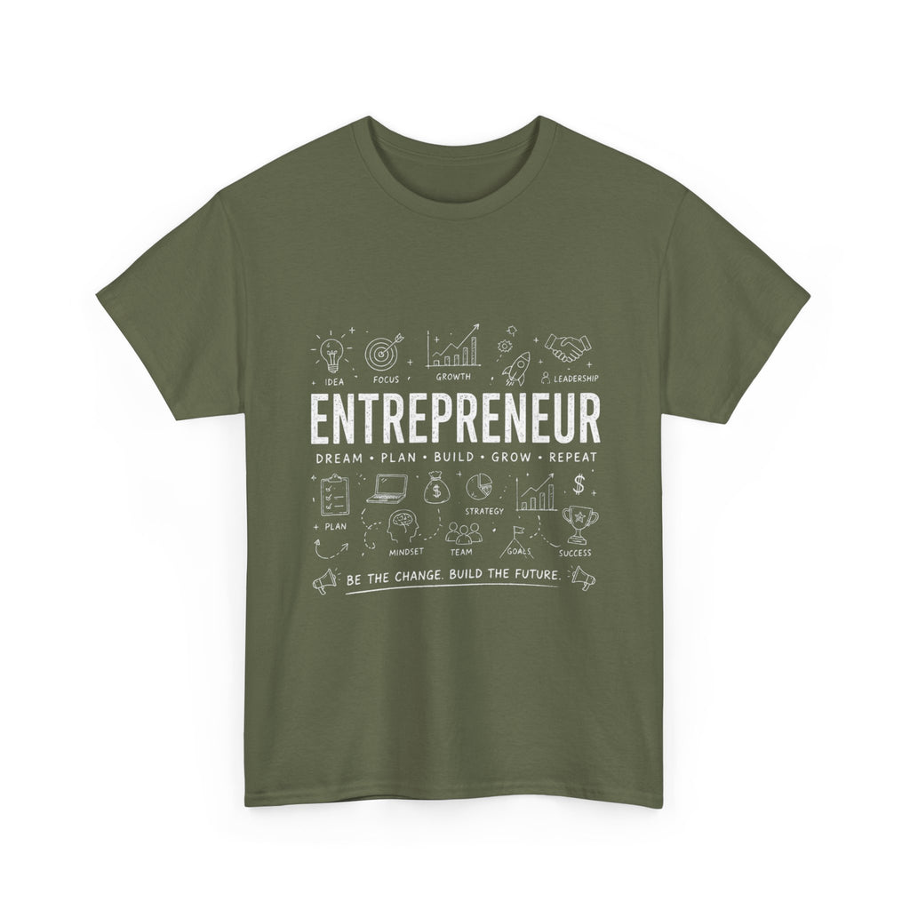 Entrepreneur Doodle T-Shirt — Hustle, Motivation & Hard Work Tee