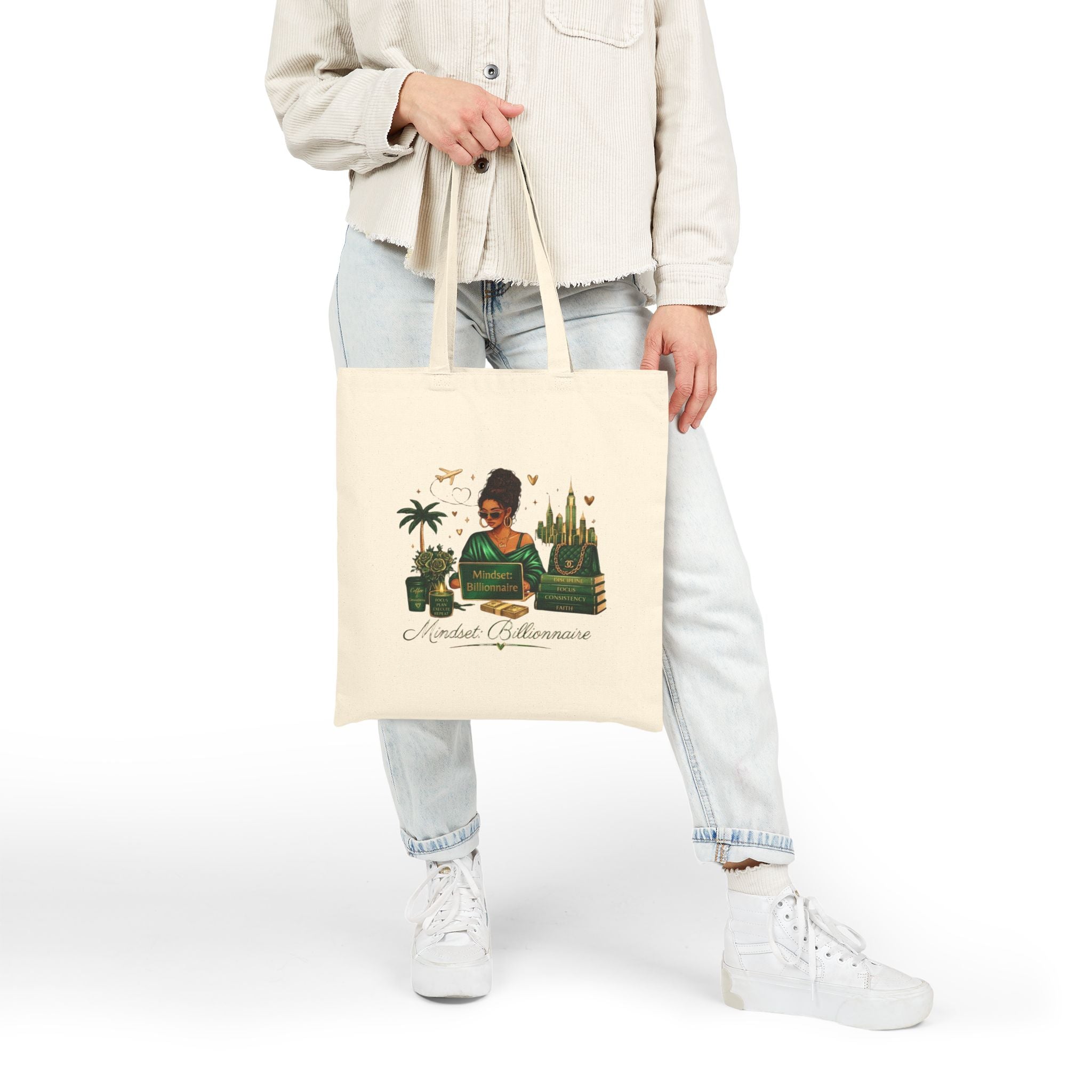 Tote Bag — "Monstera Botanica" Plant Lover Canvas Tote