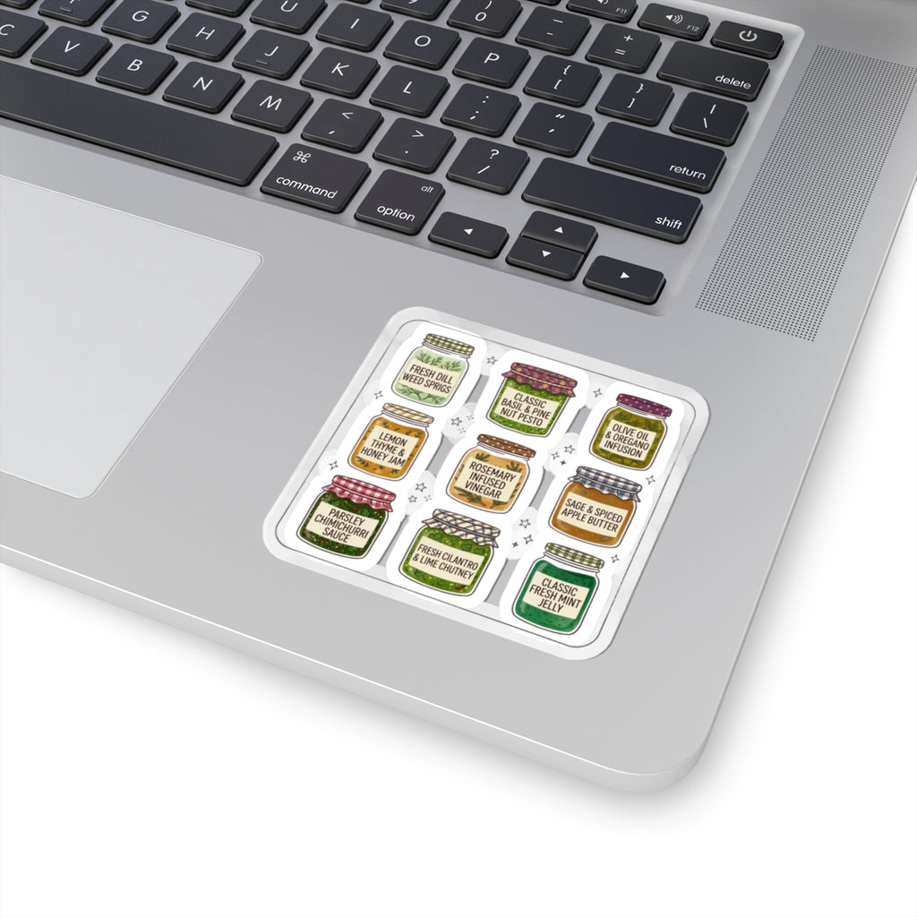 Vintage Jam Jar Stickers, Retro Food Graphics | Kiss-Cut Stickers