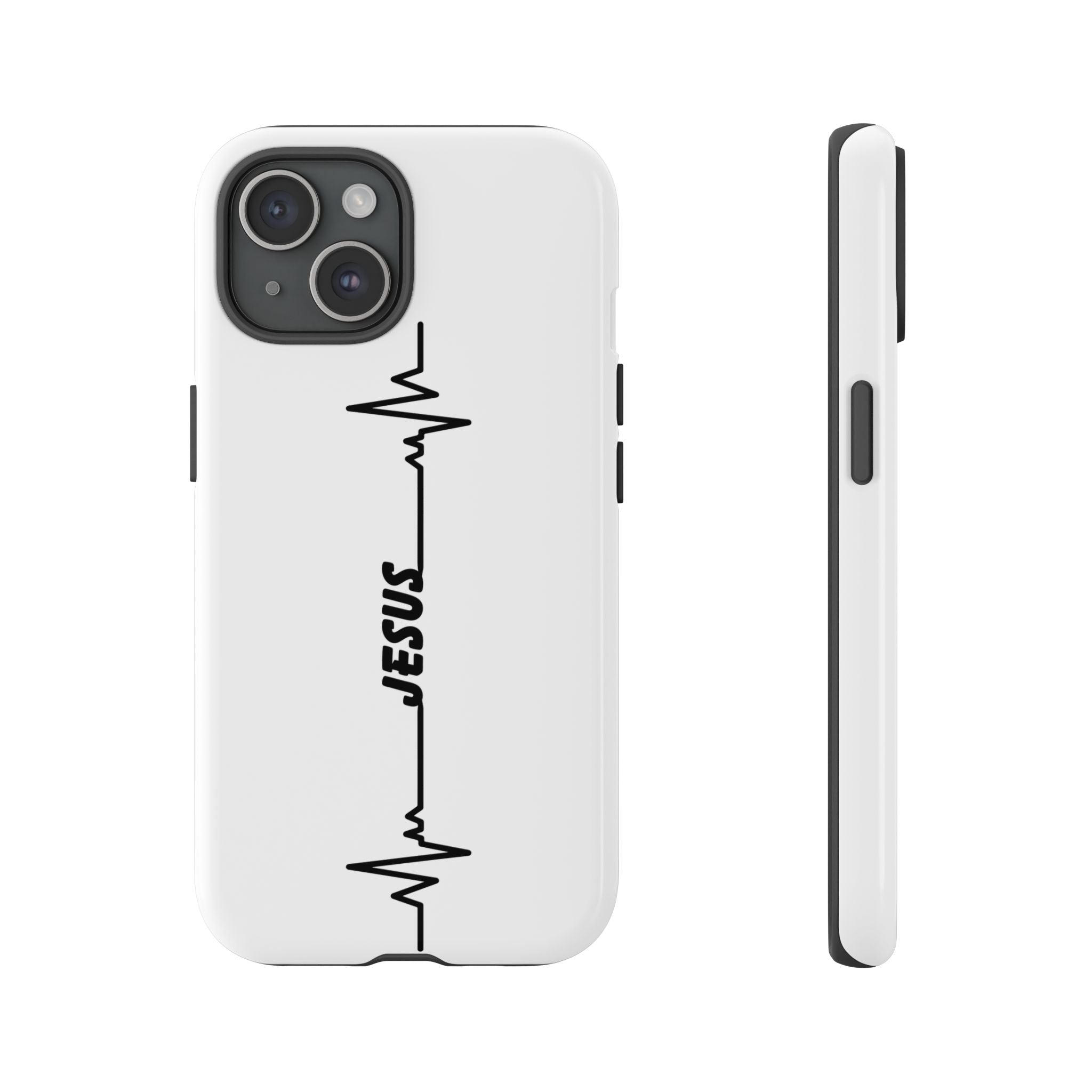 Jesus Heartbeat Phone Case — Christian Faith Protective Phone Cover