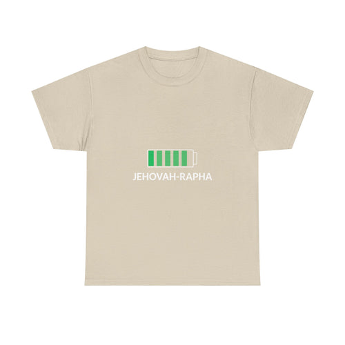 Battery Charge 'Jehovah-Rapha' T-Shirt — Christian Faith Tee