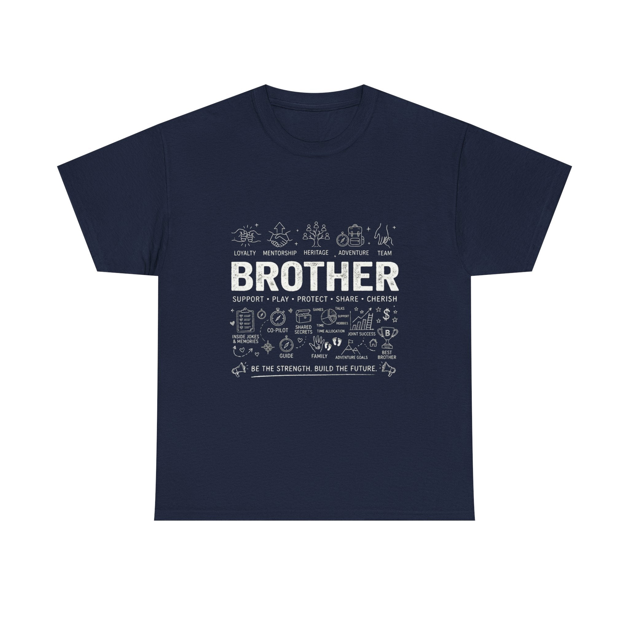 Brother Doodle T-Shirt — Cute Hand-Drawn Sibling Gift for Birthdays & Weddings