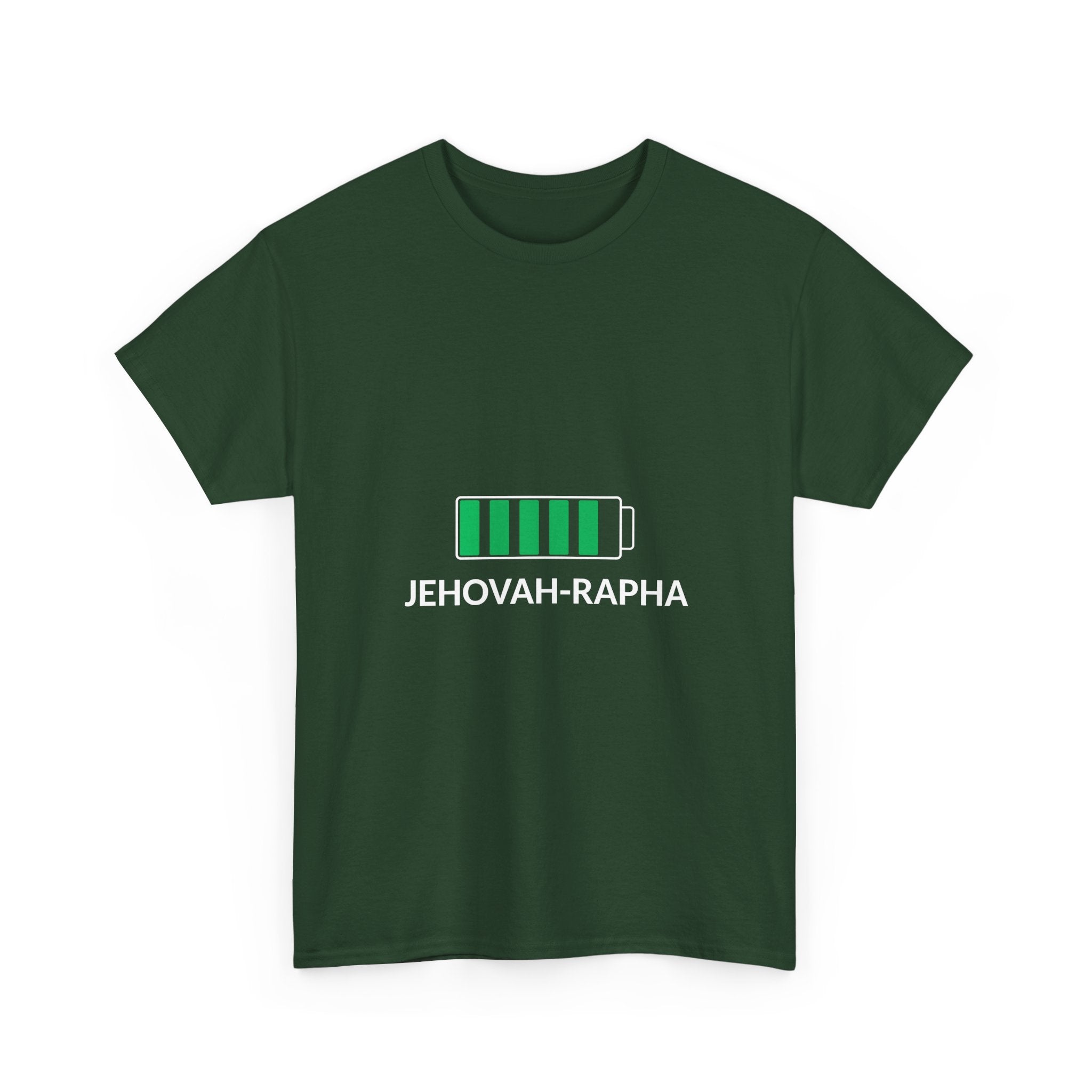 Battery Charge 'Jehovah-Rapha' T-Shirt — Christian Faith Tee