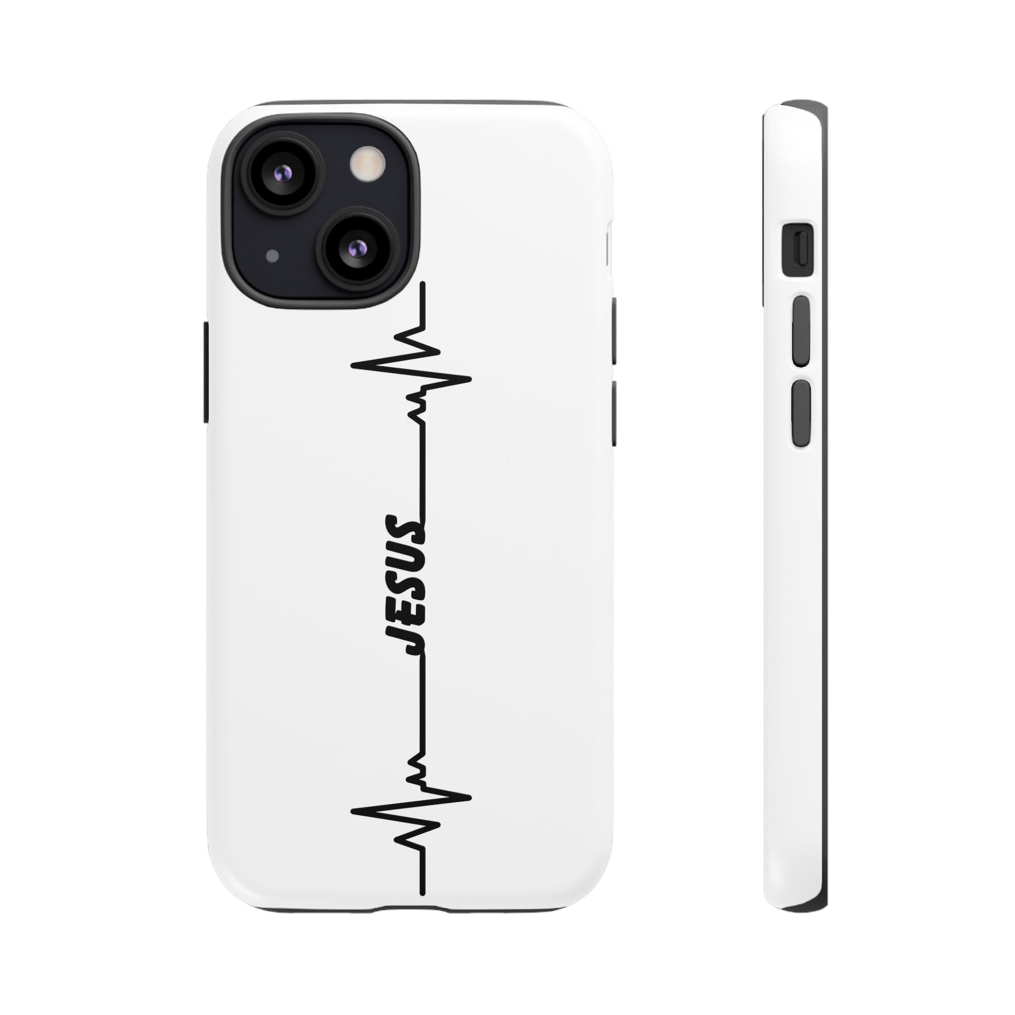 Jesus Heartbeat Phone Case — Christian Faith Protective Phone Cover