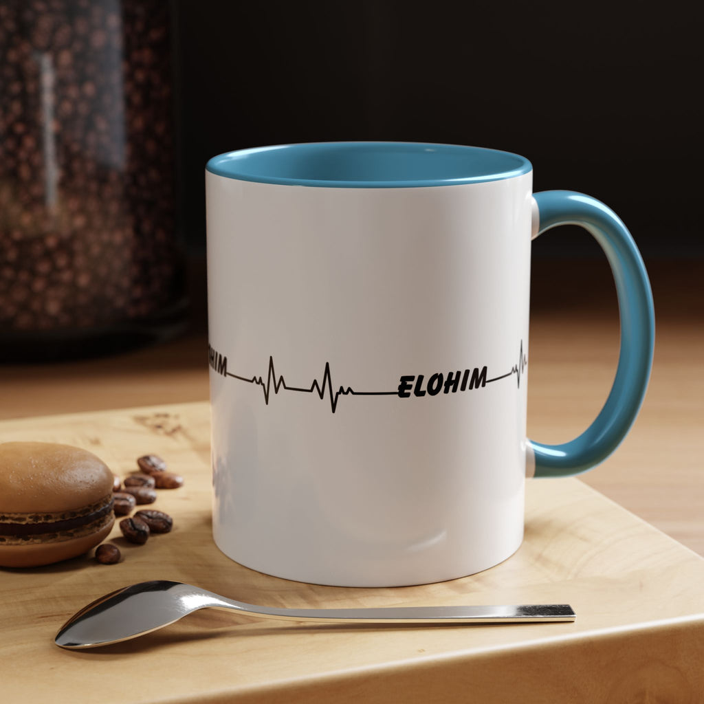 Elohim Heartbeat Accent Coffee Mug — 11/15oz