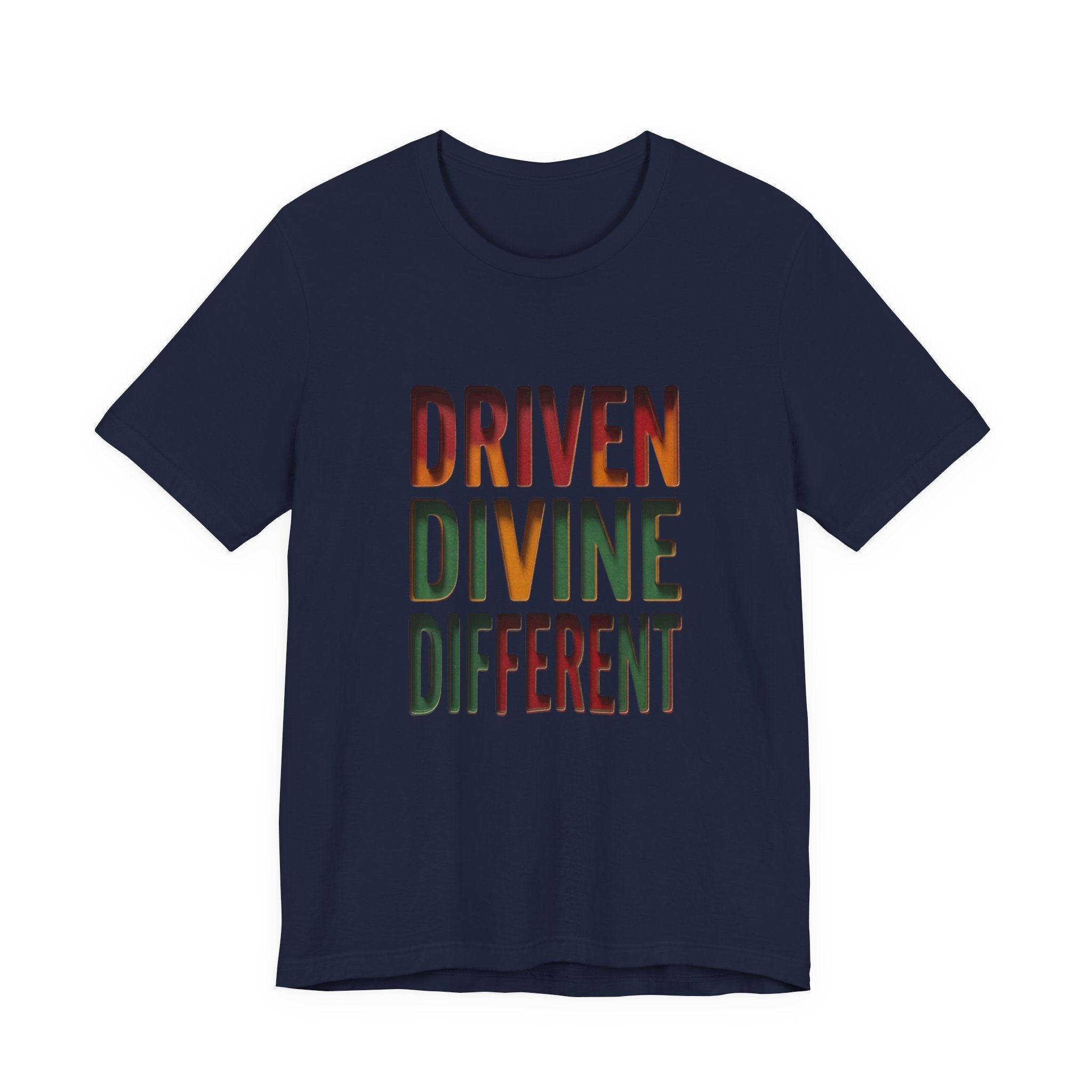 Driven Divine Different T-Shirt | Juneteenth Pan-African Typography 1865