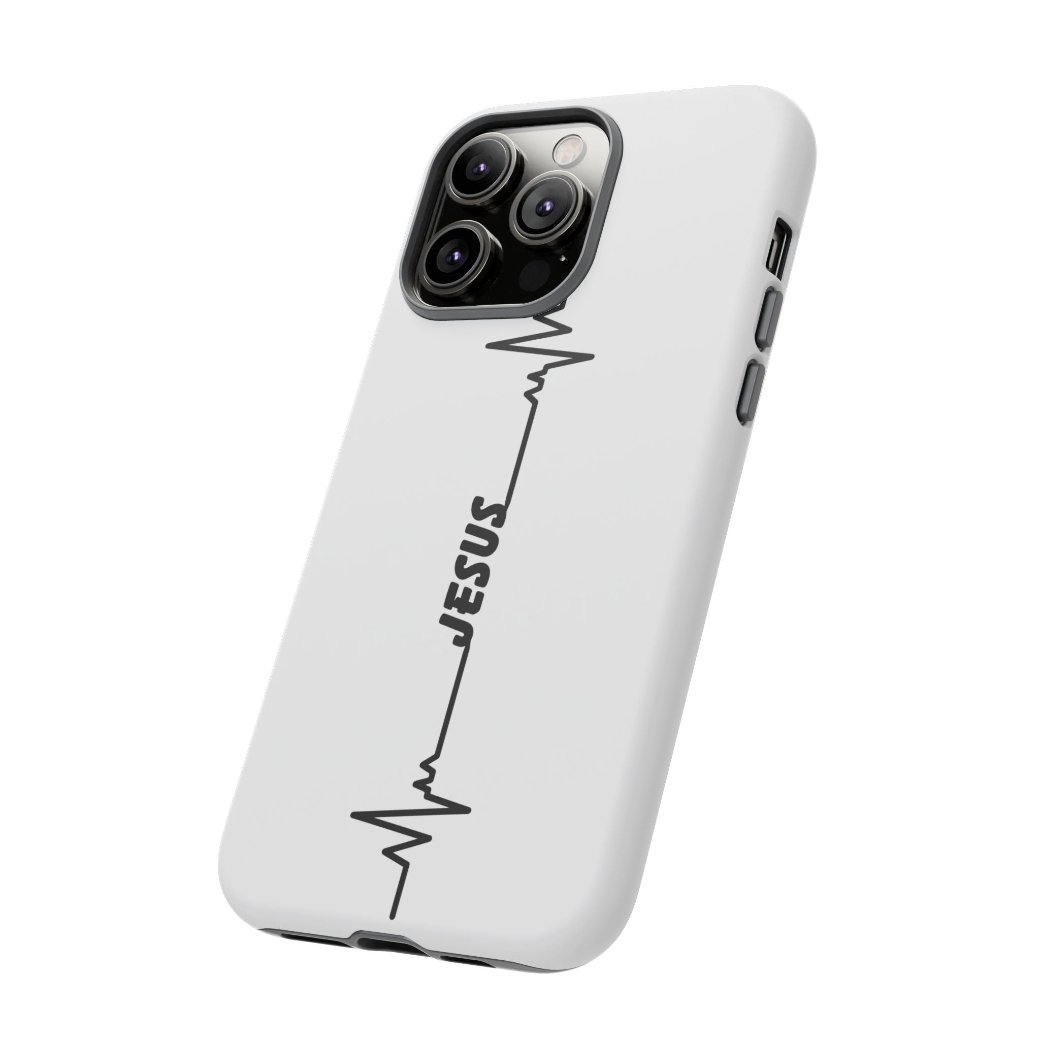 Jesus Heartbeat Phone Case — Christian Faith Protective Phone Cover
