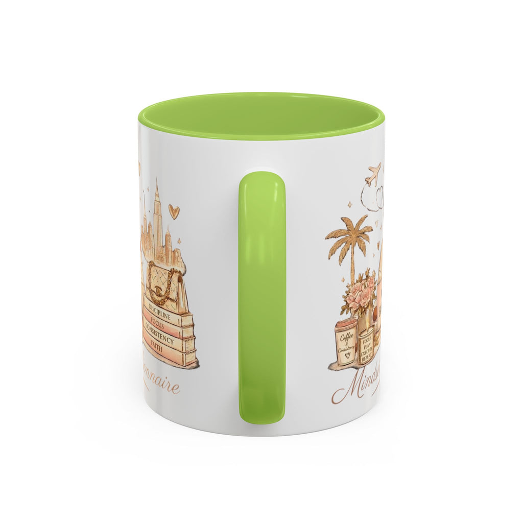 Mindset: Billionaire Accent Coffee Mug — Inspirational Luxury Travel Design (11/15 oz)