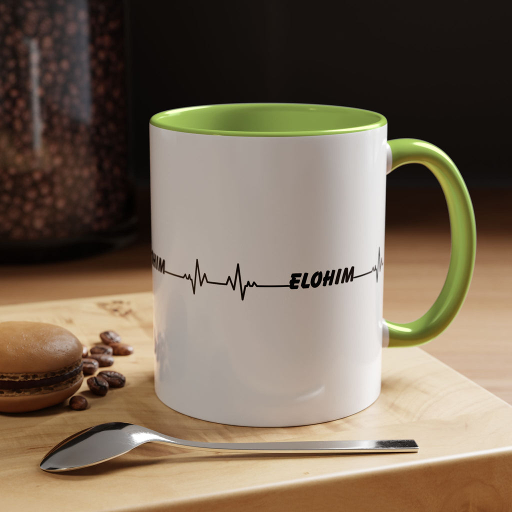 Elohim Heartbeat Accent Coffee Mug — 11/15oz