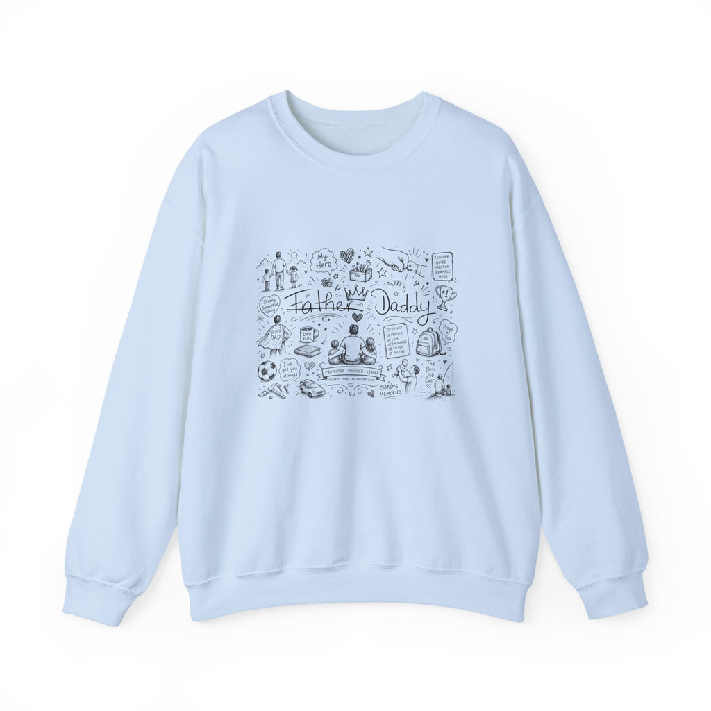 Father Daddy Doodle Crewneck Sweatshirt