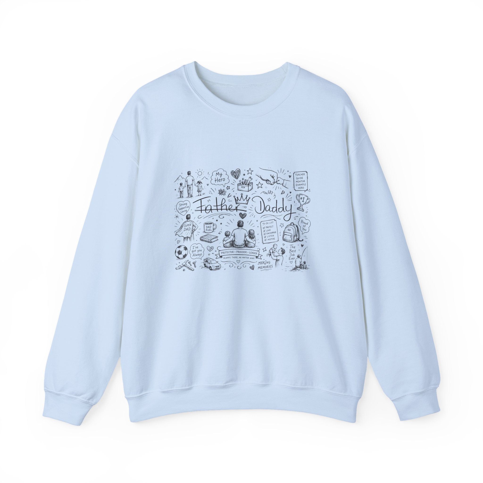 Father Daddy Doodle Crewneck Sweatshirt