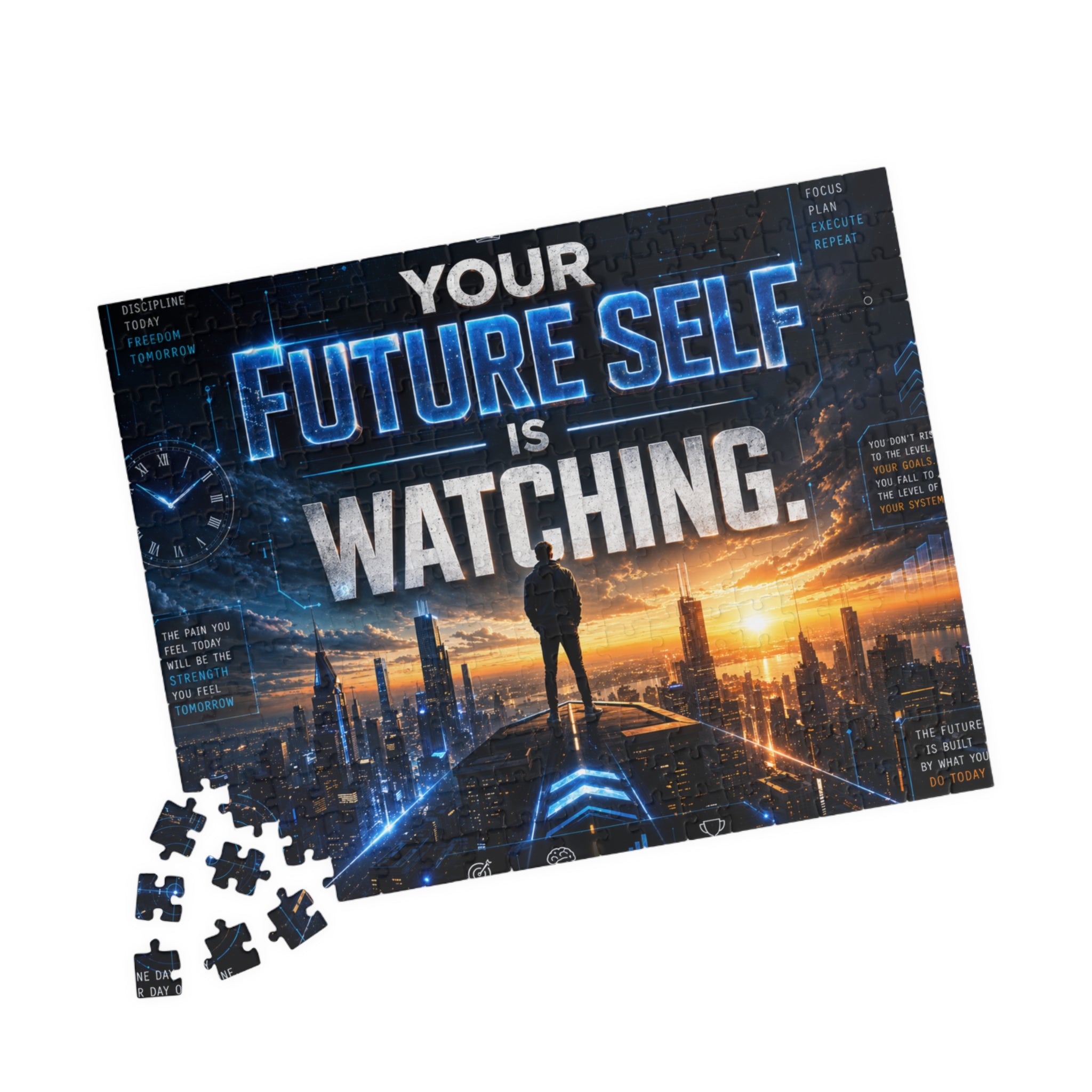 Motivational 'Your Future Self Is Watching' Jigsaw Puzzle — 520/1014-Piece