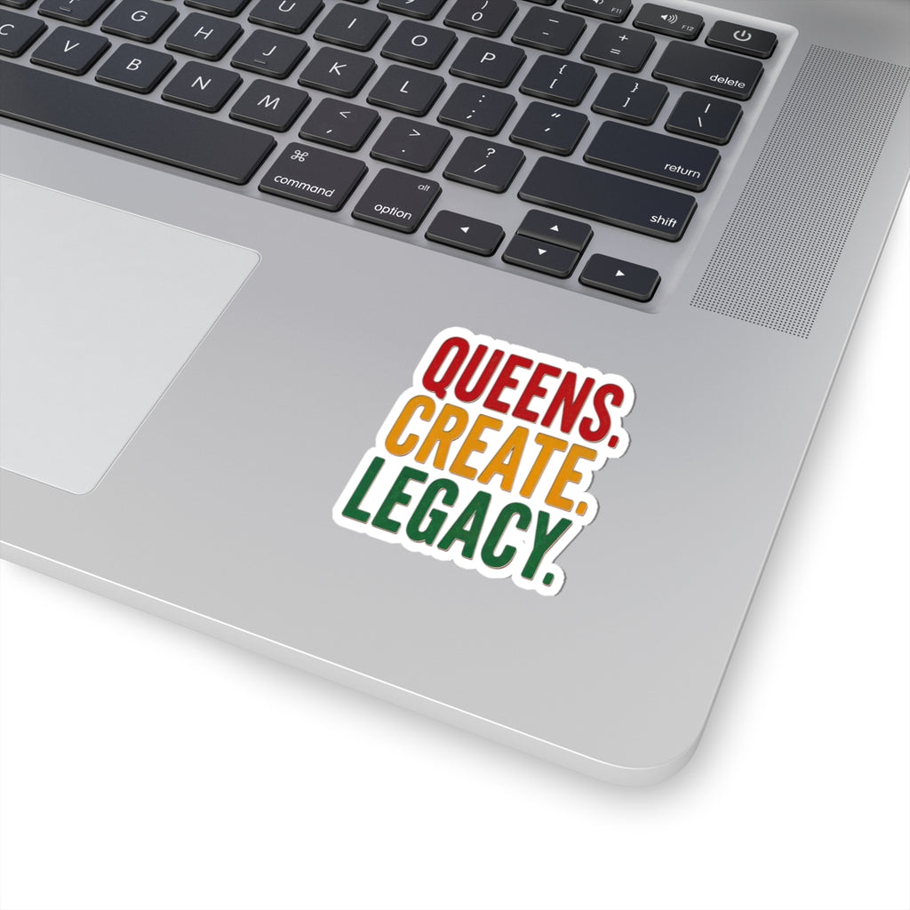 Queens Create Legacy Sticker | Juneteenth Pan-African Colors, Black Pride