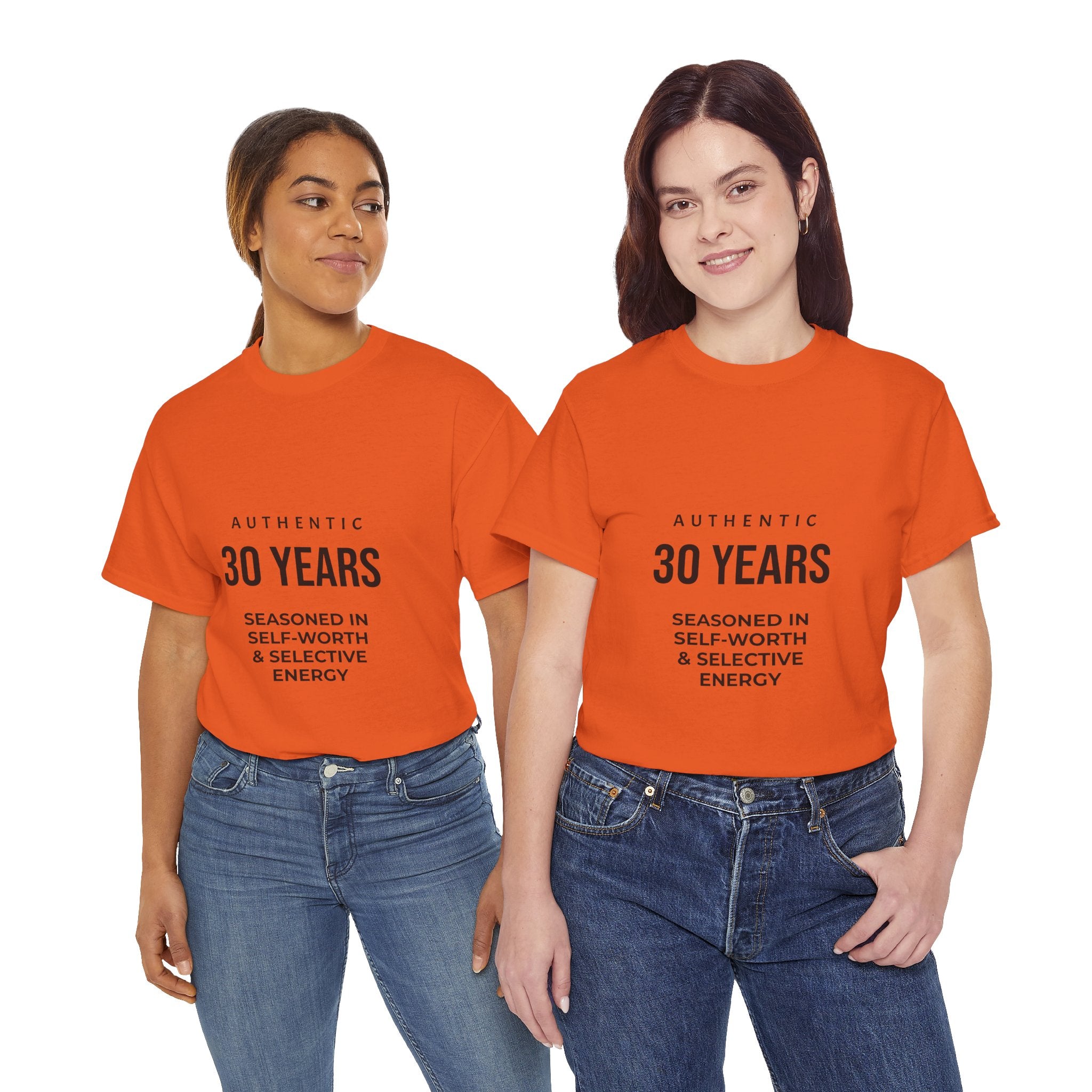 30YRS Seasoned in Self-Worth Tee — Selective Energy Graphic T-Shirt