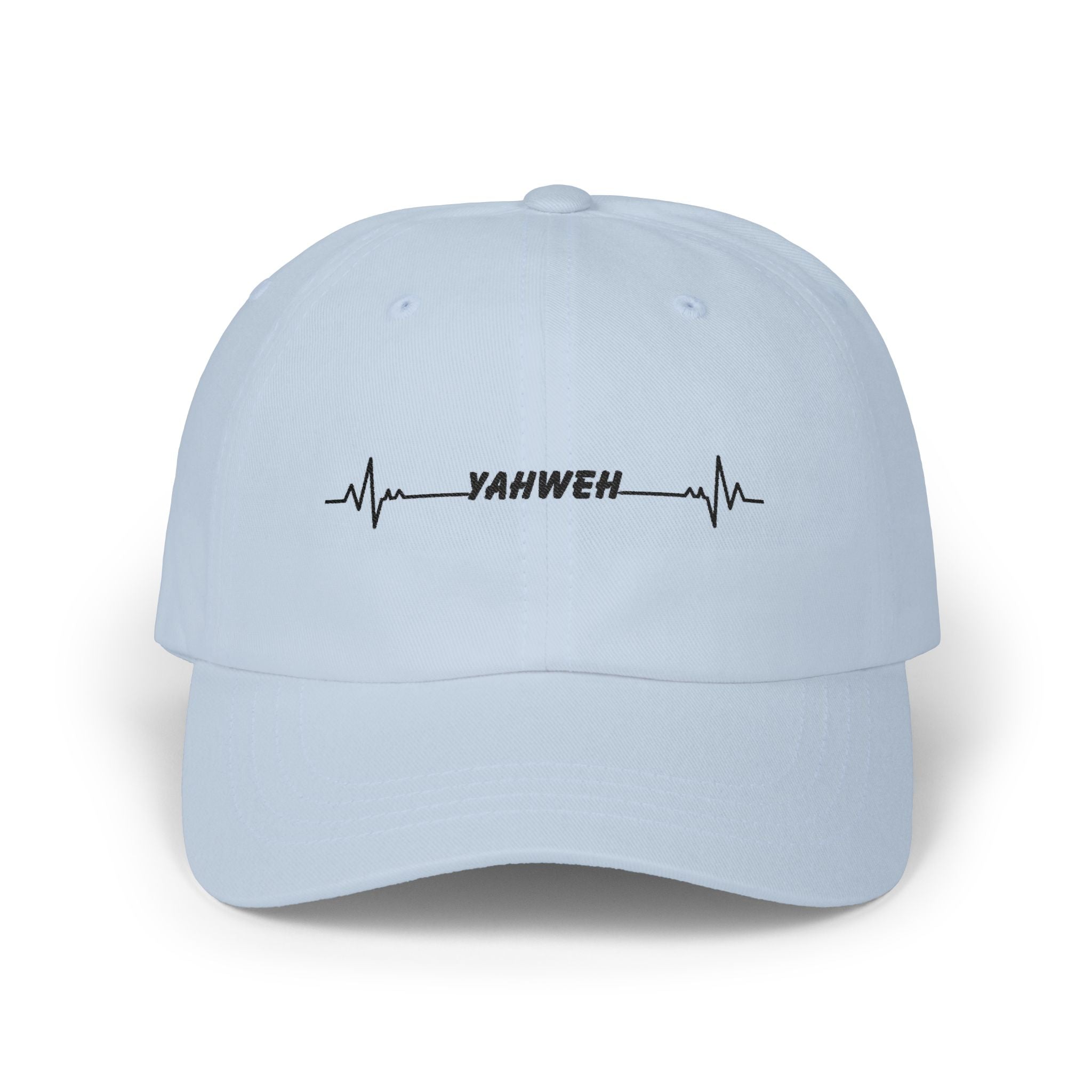 Yahweh Heartbeat Dad Cap — Christian Embroidered Baseball Hat